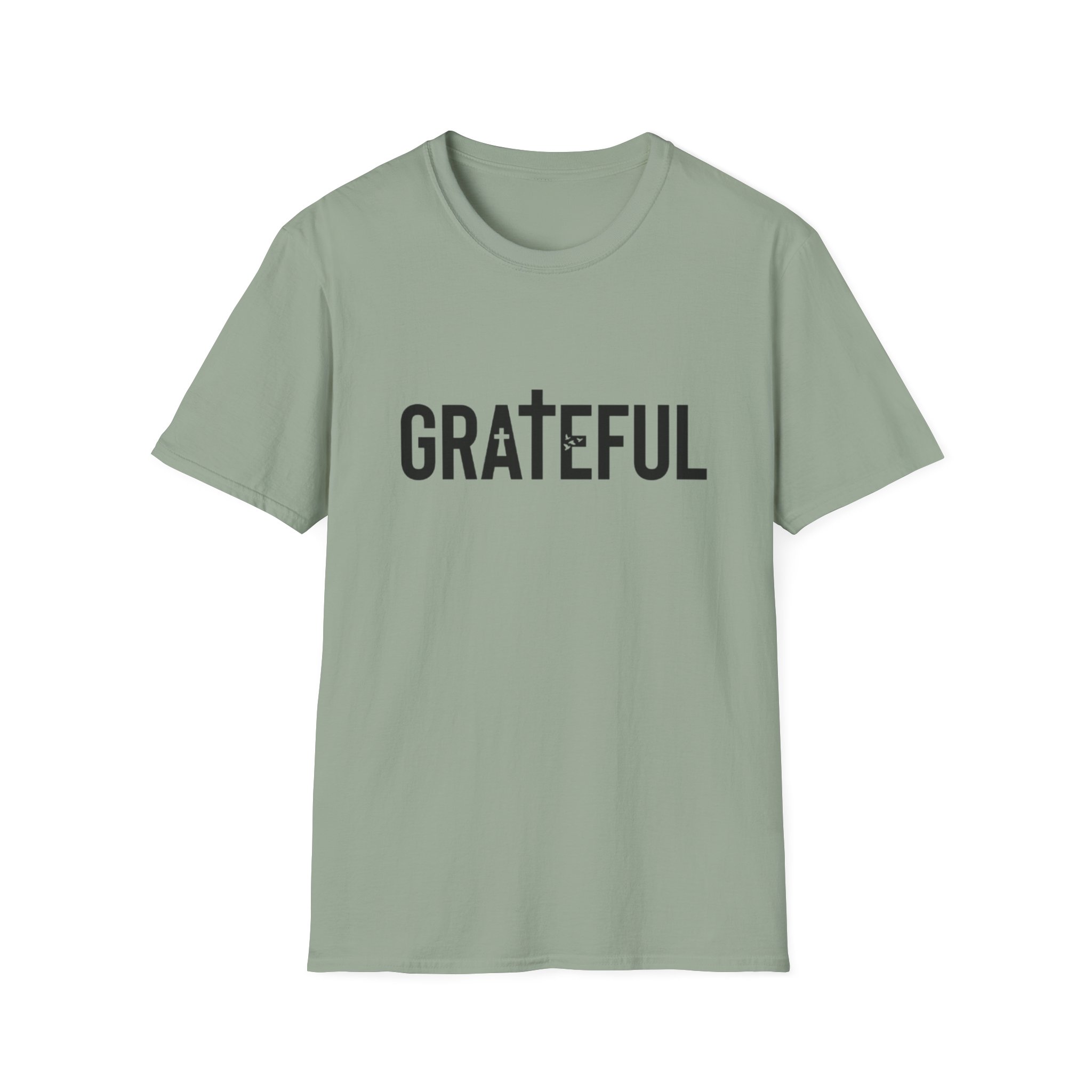 grateful cross lettering tee jirehwear| christian t shirt grateful cross lettering tee jirehwear| christian t shirt