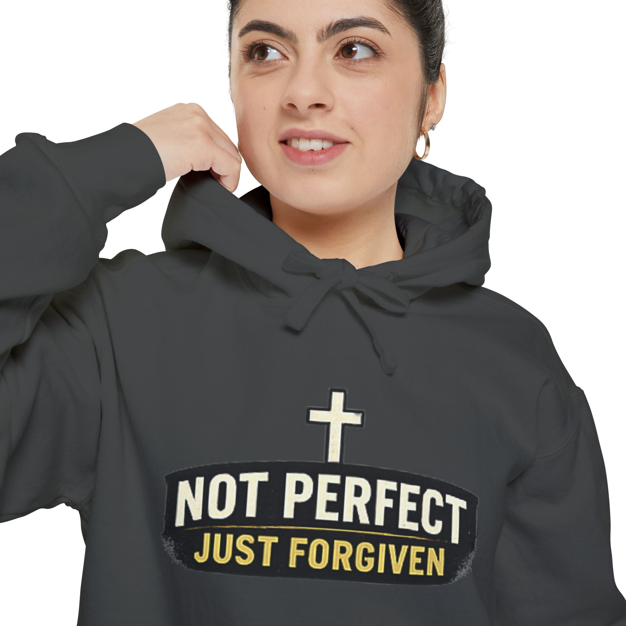 not perfect just forgiven hoodie — christian faith pullover not perfect just forgiven hoodie — christian faith pullover