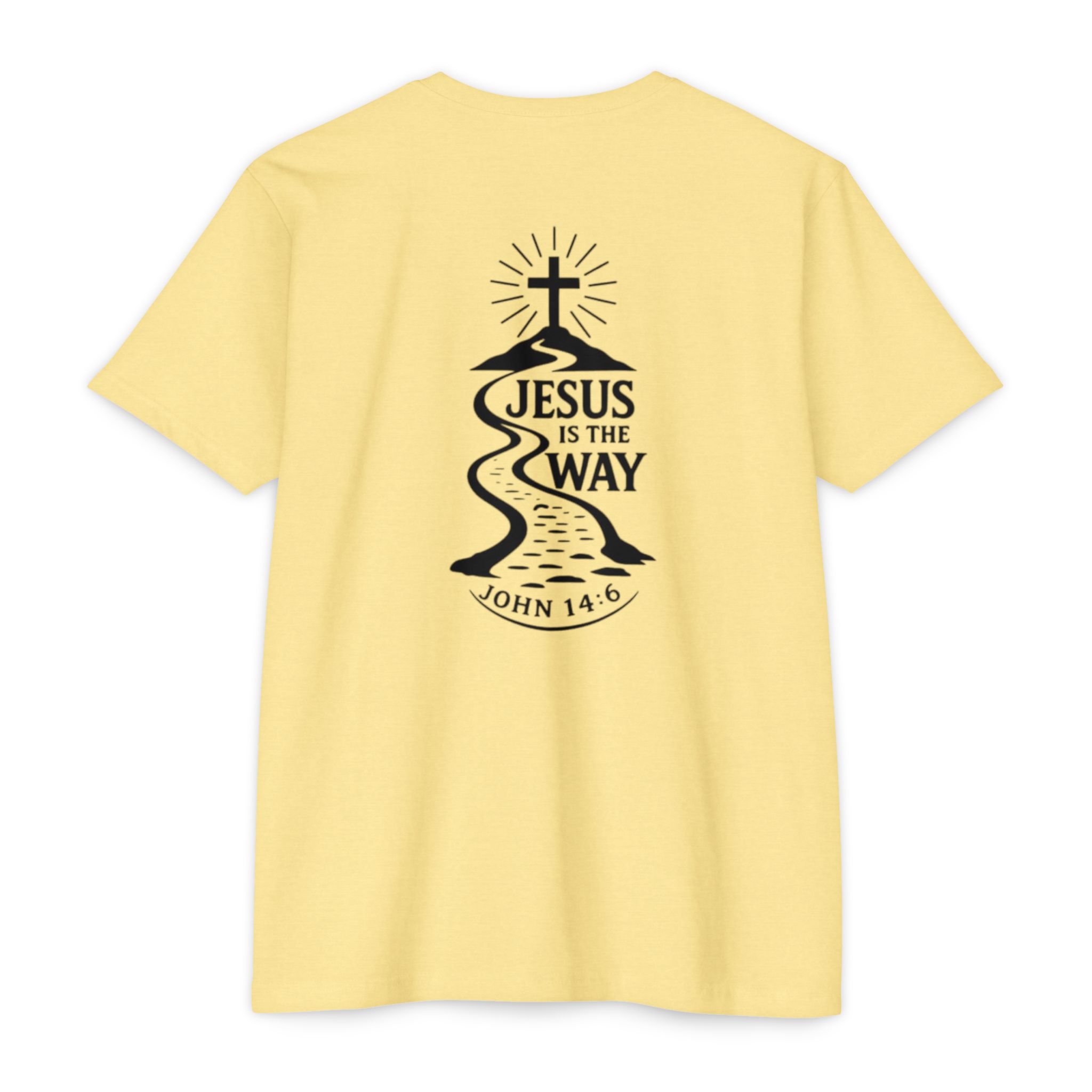 jesus is the way t shirt — christian faith graphic tee (john 14:6) jesus is the way t shirt — christian faith graphic tee (john 14:6)