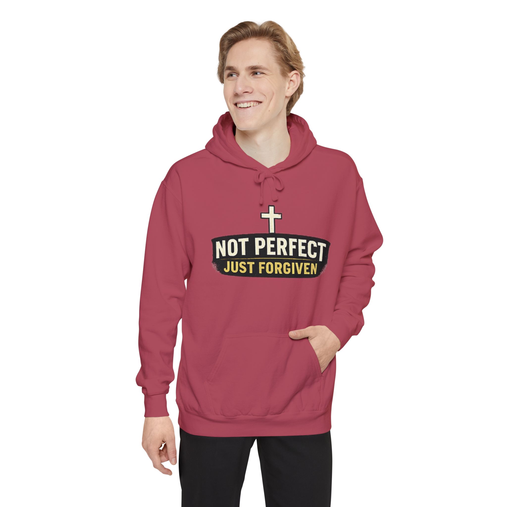 not perfect just forgiven hoodie — christian faith pullover not perfect just forgiven hoodie — christian faith pullover