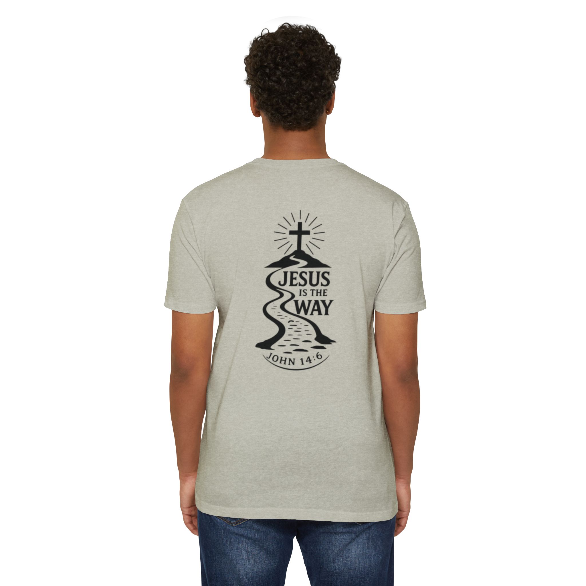 jesus is the way t shirt — christian faith graphic tee (john 14:6) jesus is the way t shirt — christian faith graphic tee (john 14:6)