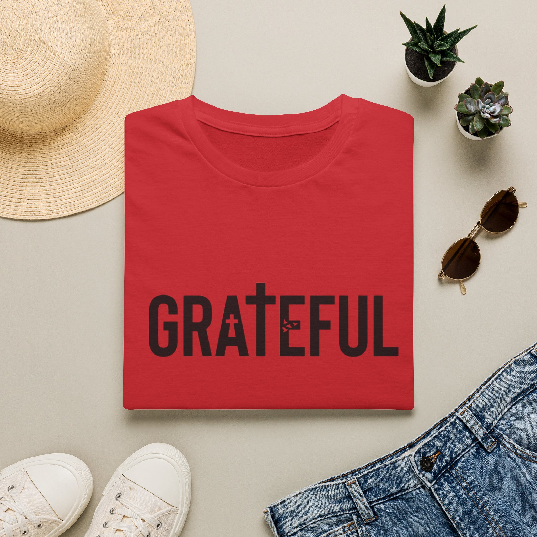 grateful cross lettering tee jirehwear| christian t shirt grateful cross lettering tee jirehwear| christian t shirt