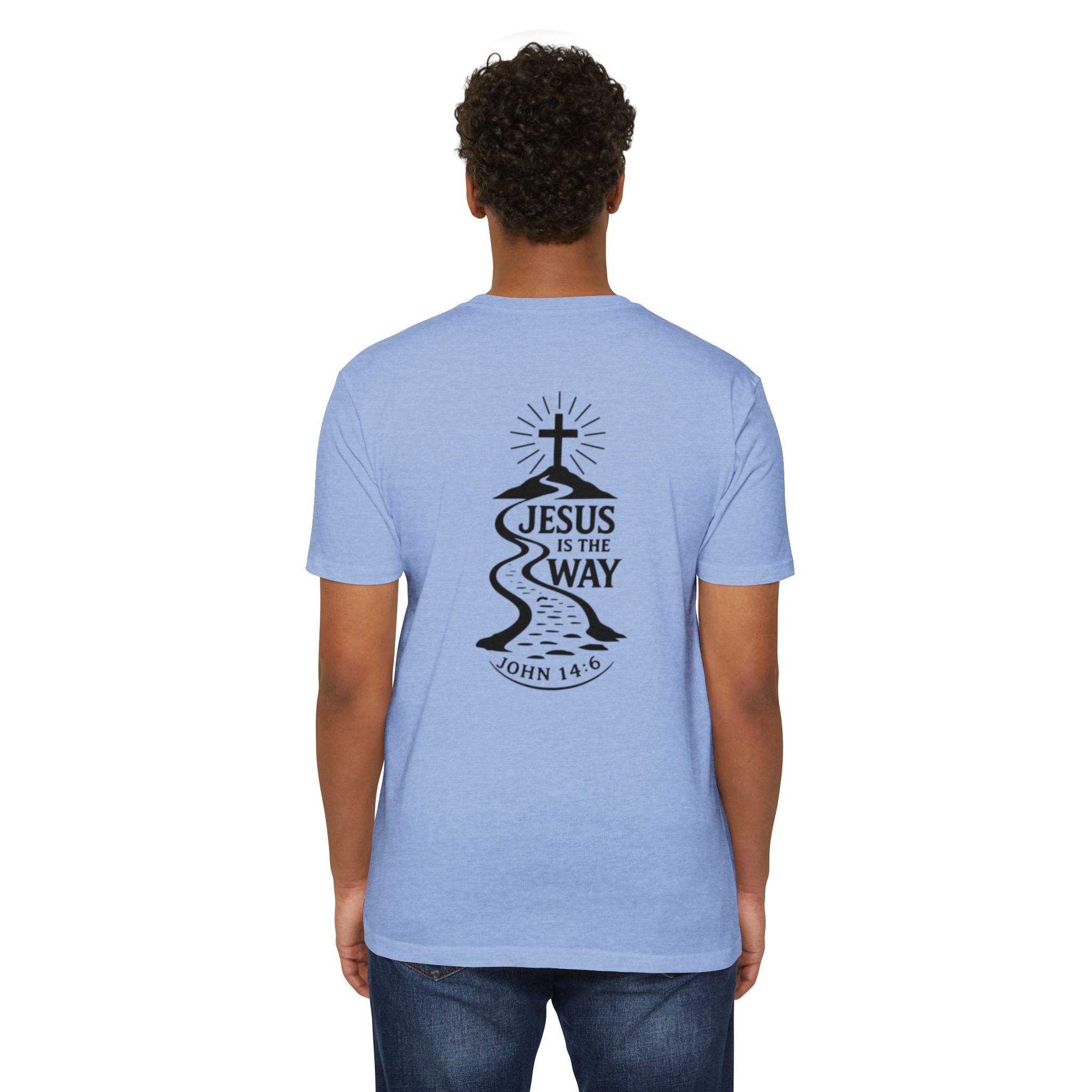 jesus is the way t shirt — christian faith graphic tee (john 14:6) jesus is the way t shirt — christian faith graphic tee (john 14:6)