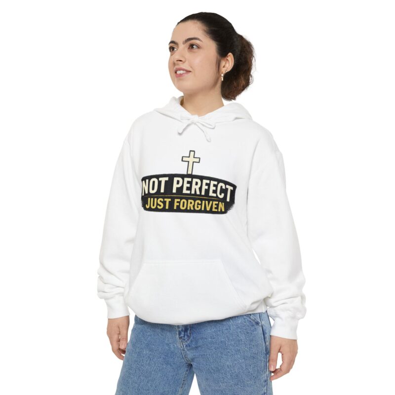 not perfect just forgiven hoodie — christian faith pullover