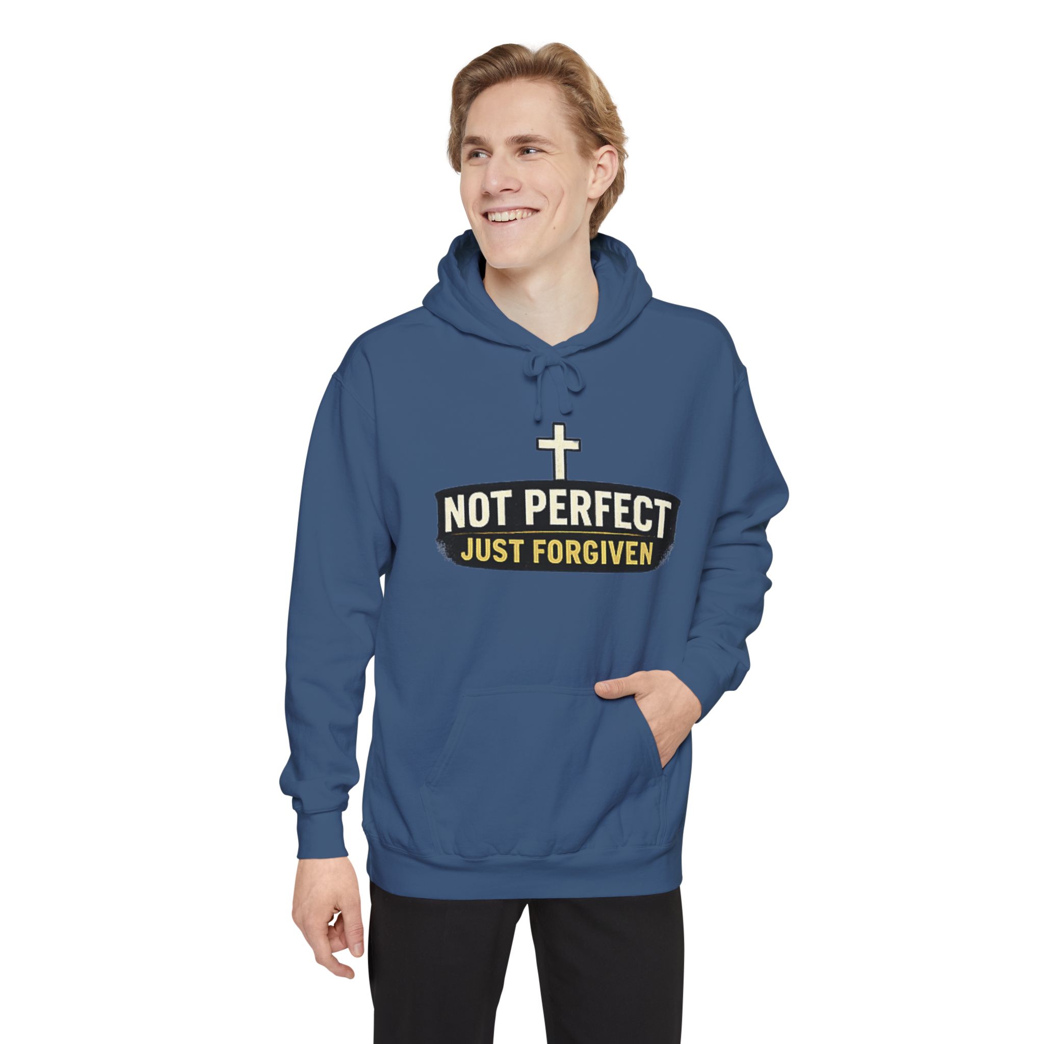 not perfect just forgiven hoodie — christian faith pullover not perfect just forgiven hoodie — christian faith pullover