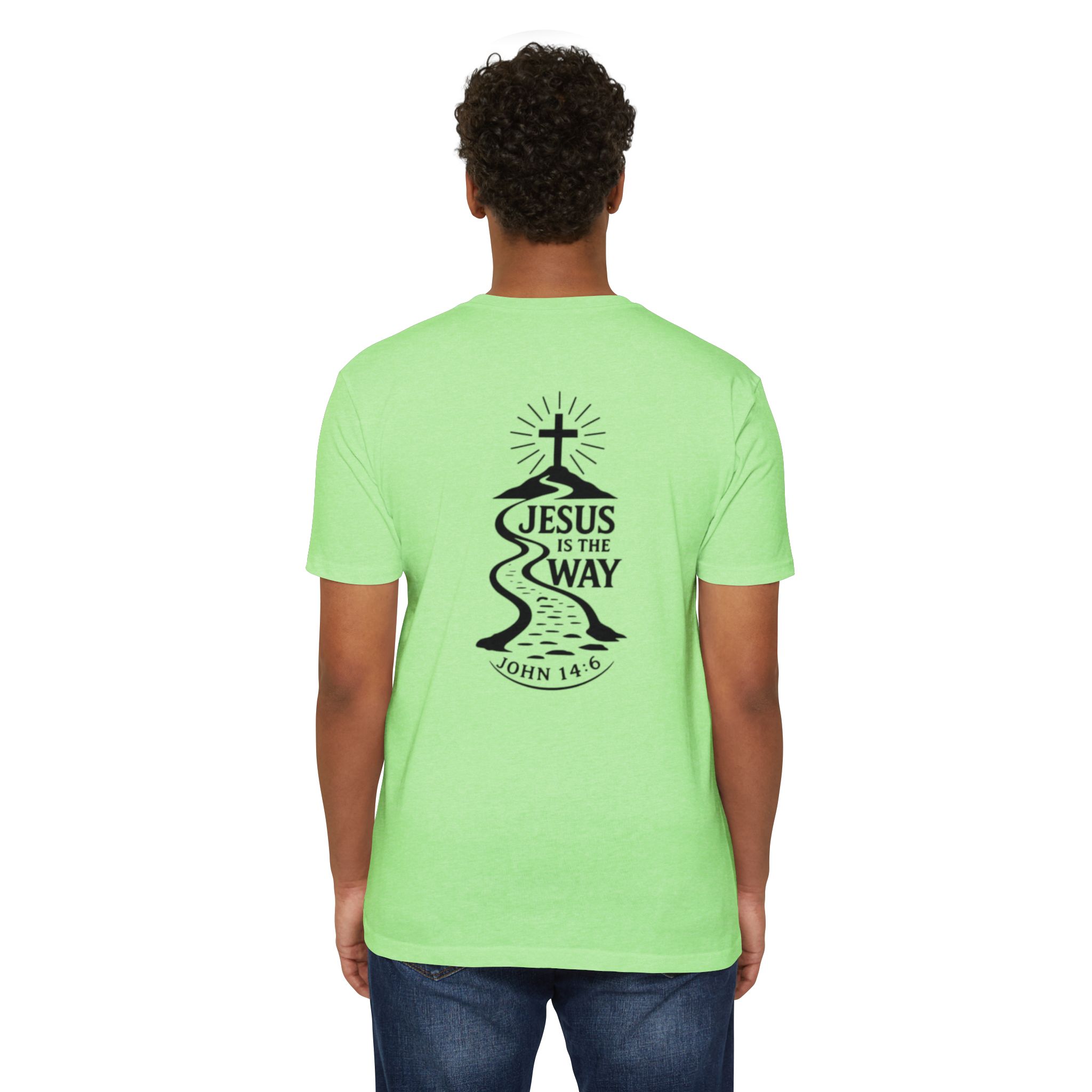 jesus is the way t shirt — christian faith graphic tee (john 14:6) jesus is the way t shirt — christian faith graphic tee (john 14:6)
