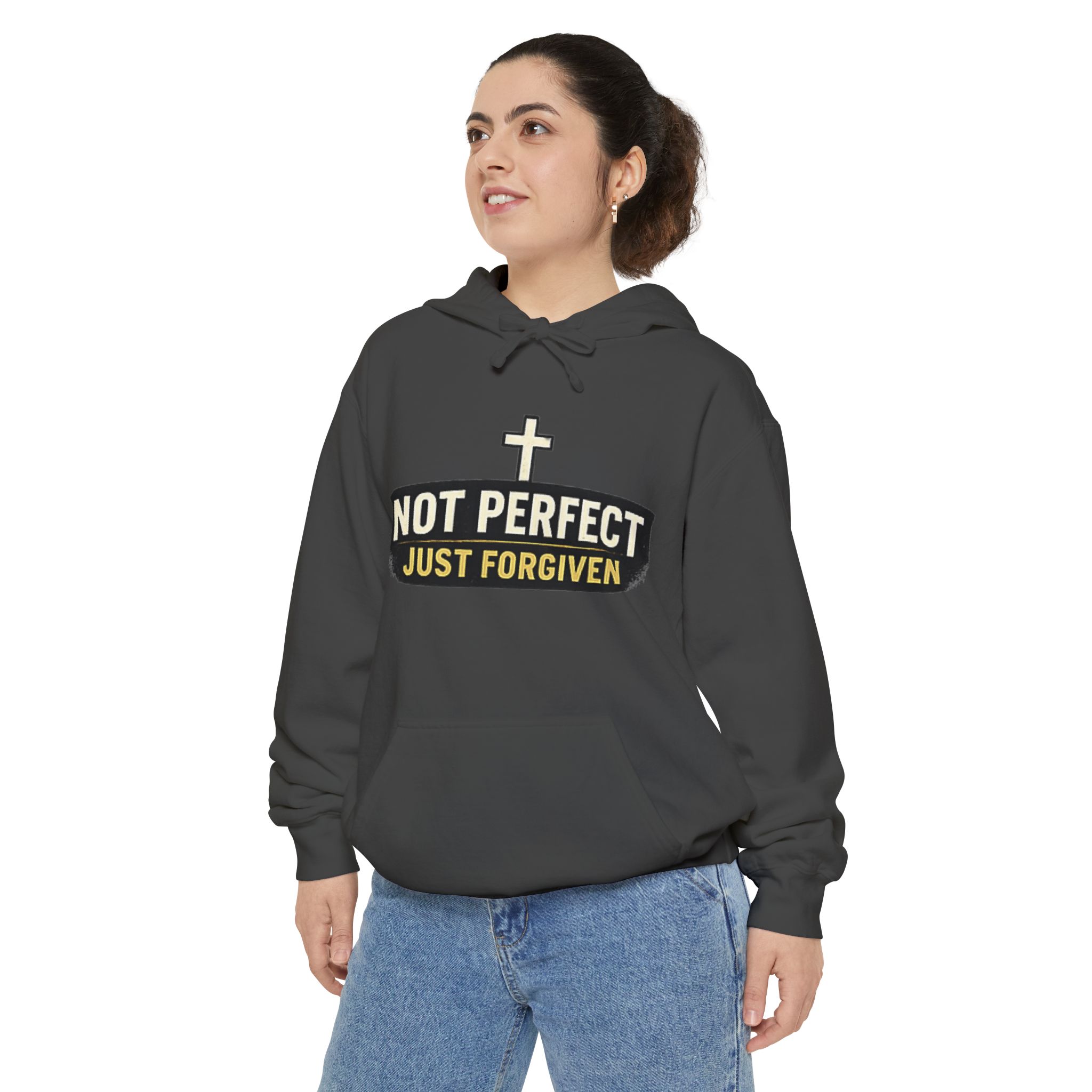 not perfect just forgiven hoodie — christian faith pullover not perfect just forgiven hoodie — christian faith pullover