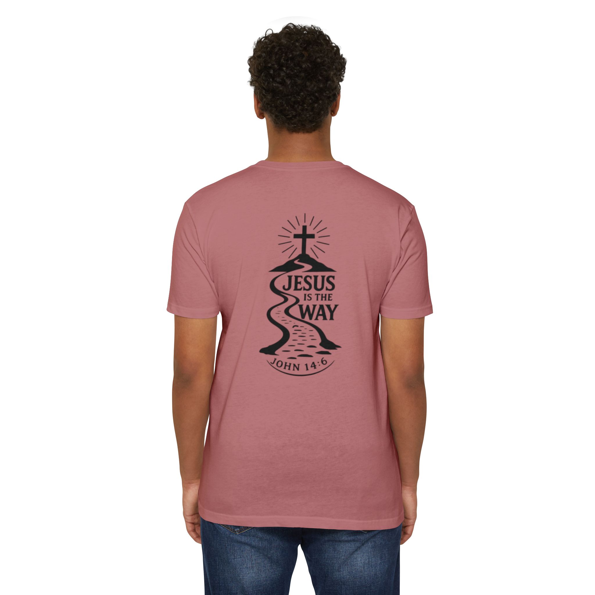 jesus is the way t shirt — christian faith graphic tee (john 14:6) jesus is the way t shirt — christian faith graphic tee (john 14:6)