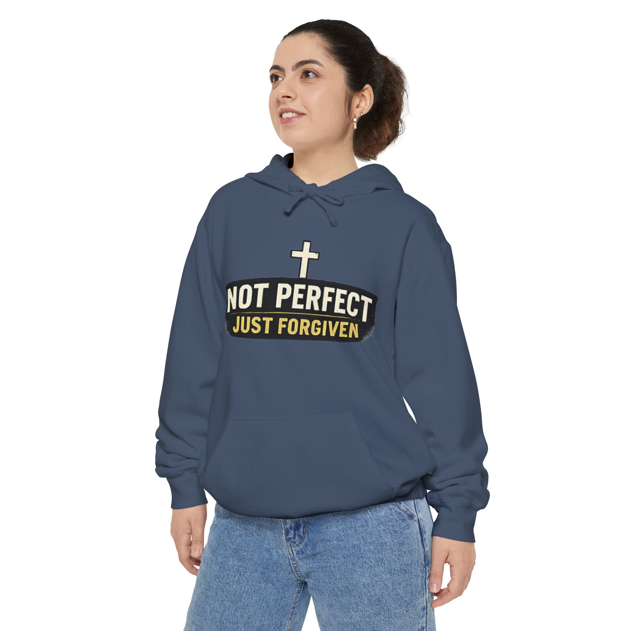 not perfect just forgiven hoodie — christian faith pullover not perfect just forgiven hoodie — christian faith pullover
