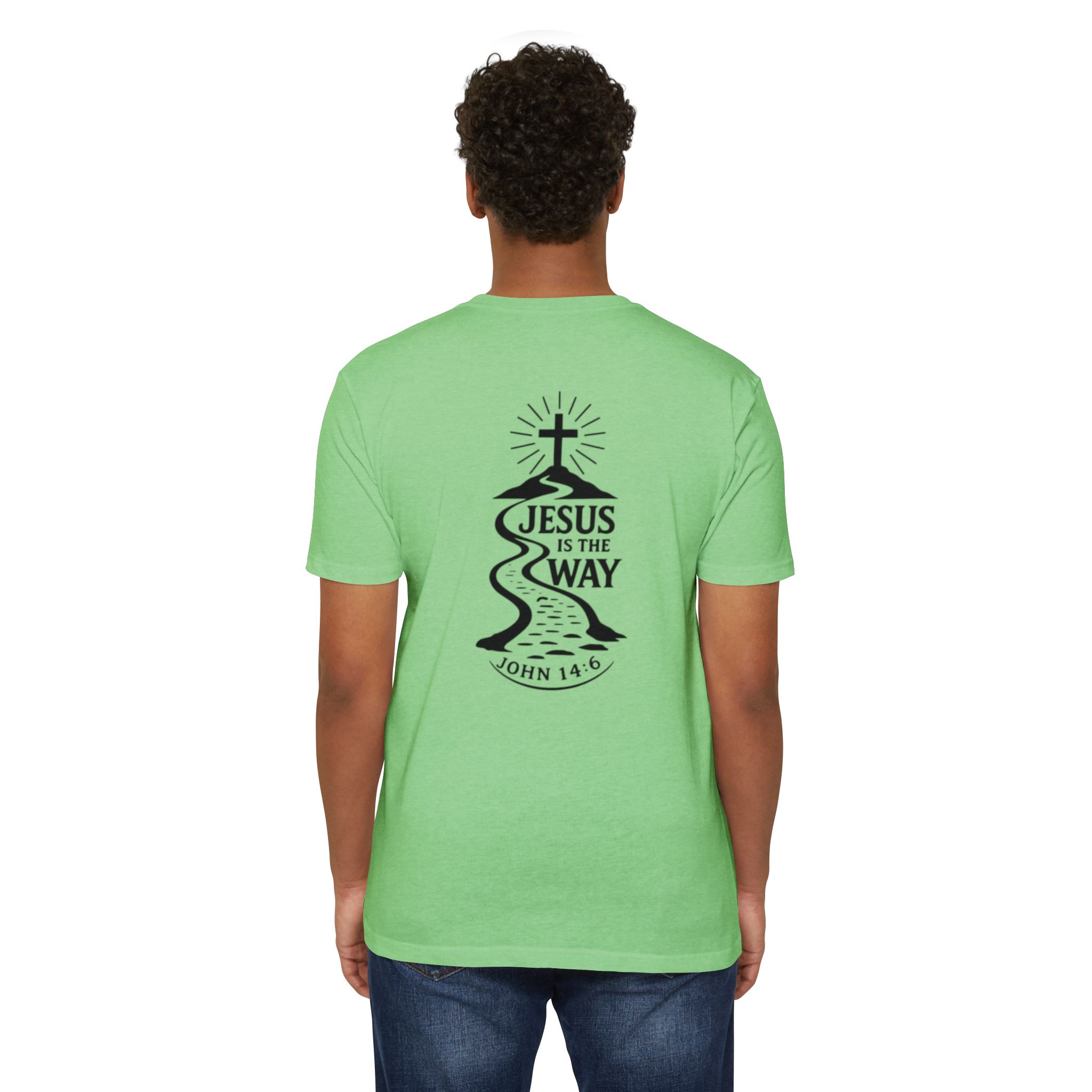 jesus is the way t shirt — christian faith graphic tee (john 14:6) jesus is the way t shirt — christian faith graphic tee (john 14:6)