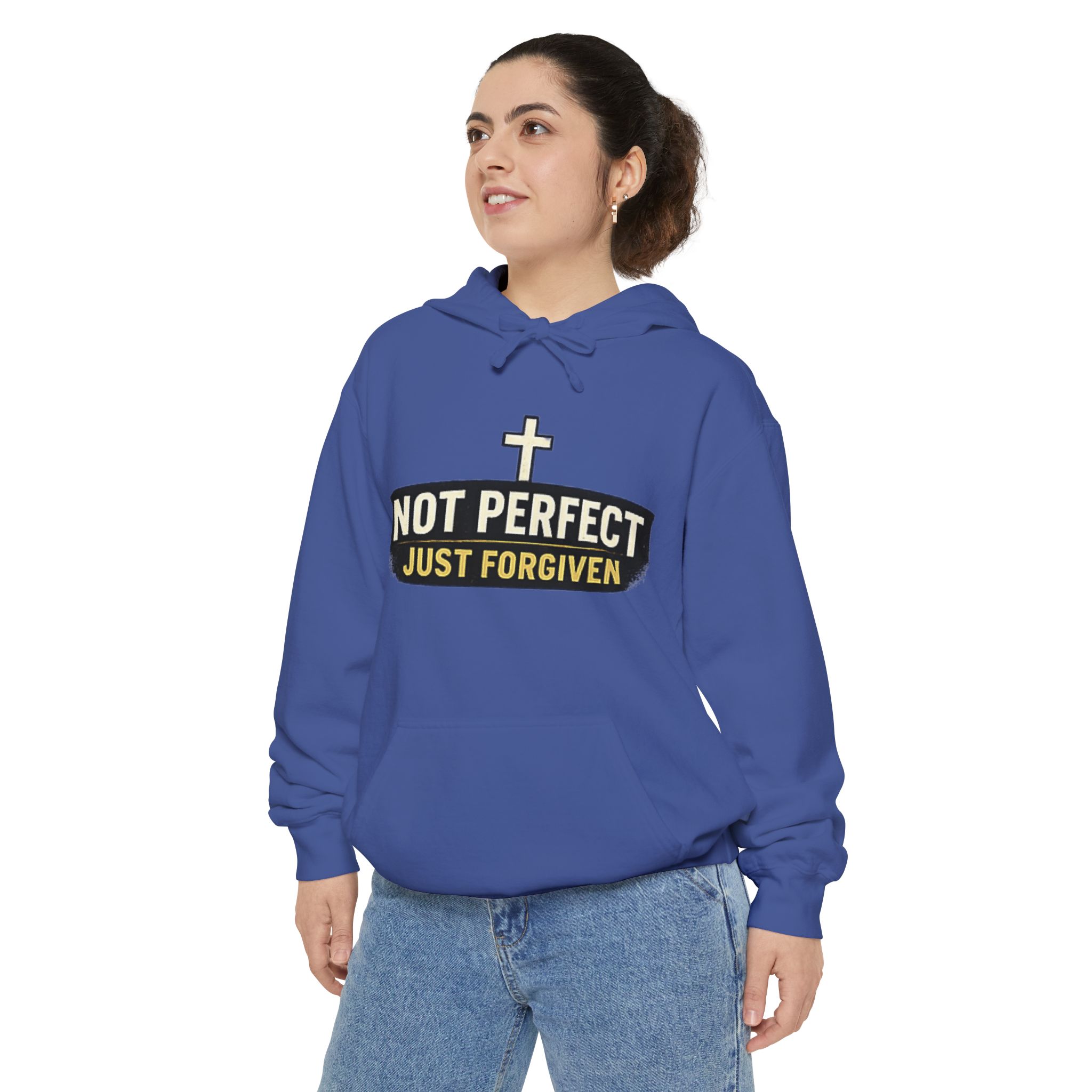 not perfect just forgiven hoodie — christian faith pullover not perfect just forgiven hoodie — christian faith pullover
