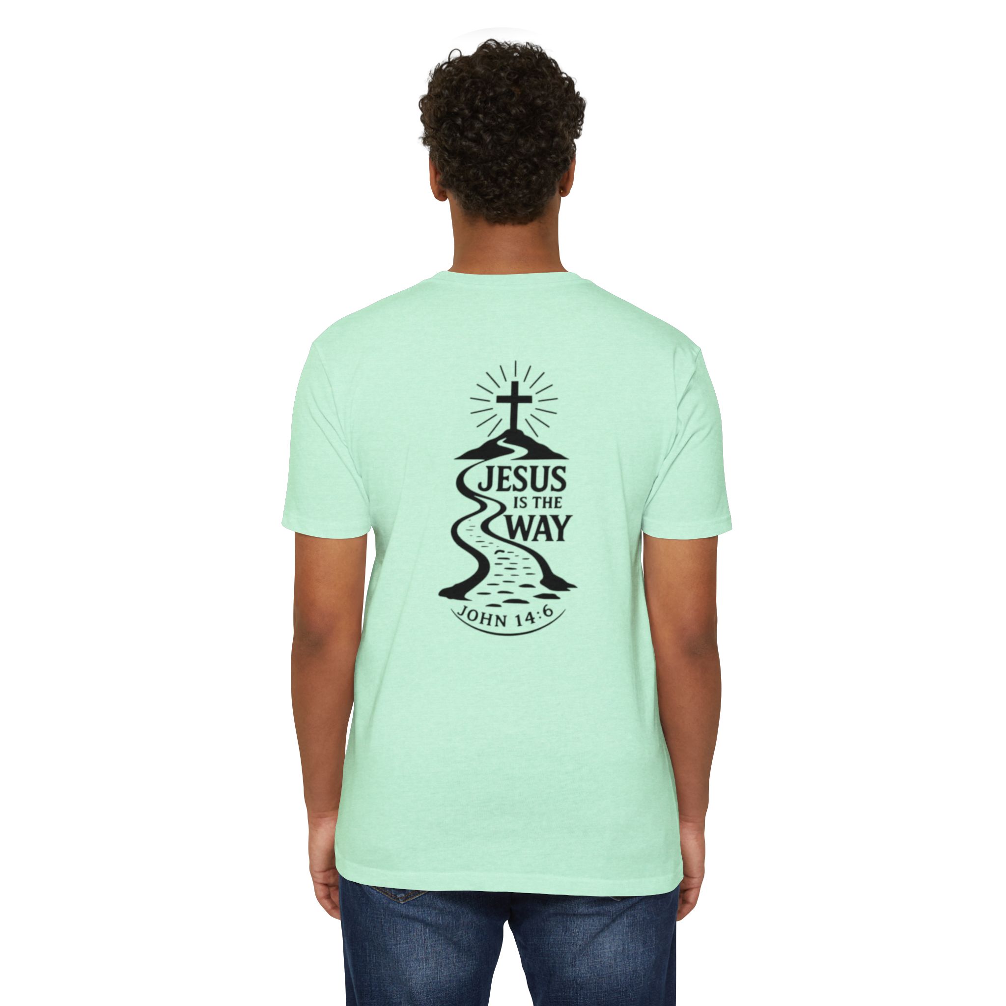 jesus is the way t shirt — christian faith graphic tee (john 14:6) jesus is the way t shirt — christian faith graphic tee (john 14:6)