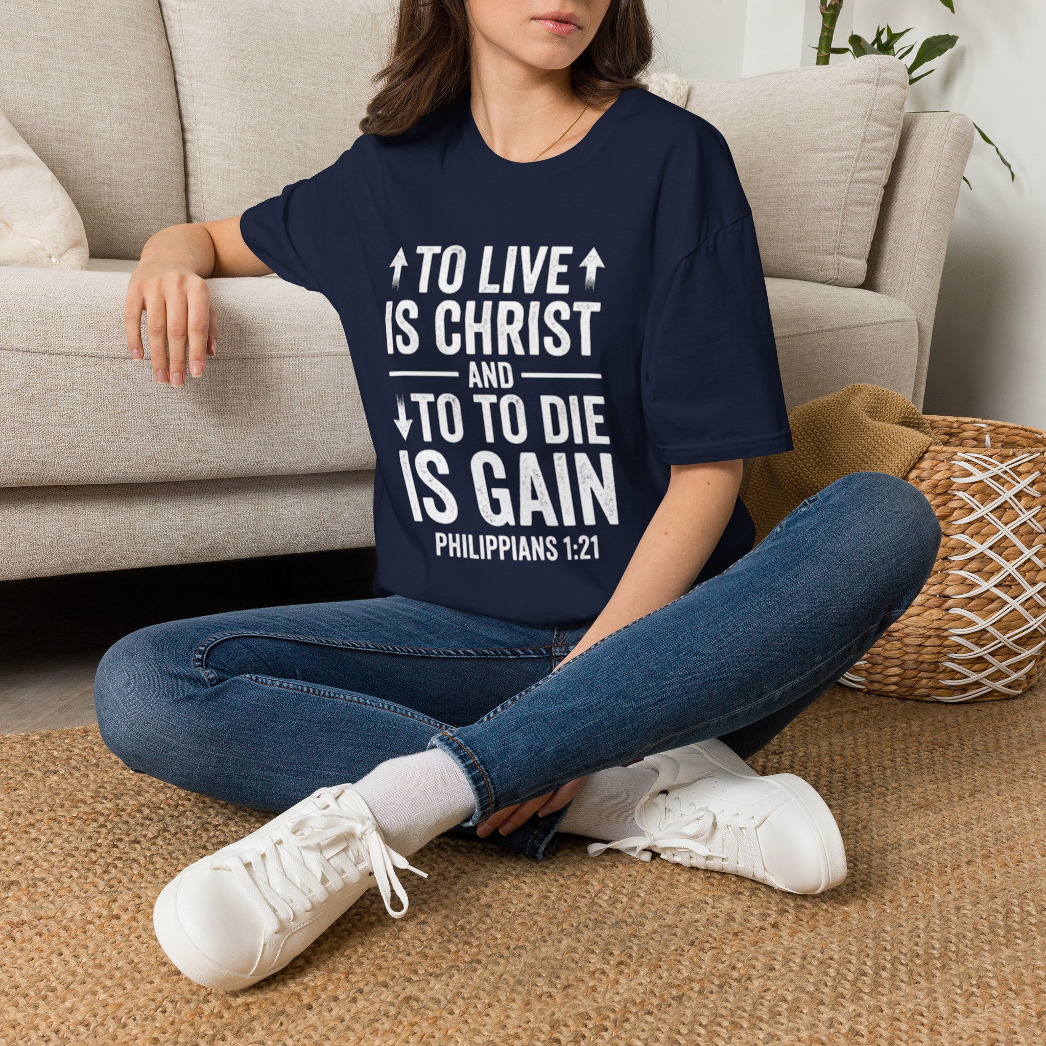 copy of to live is christ philippians 1:21 | christian t shirt copy of to live is christ philippians 1:21 | christian t shirt