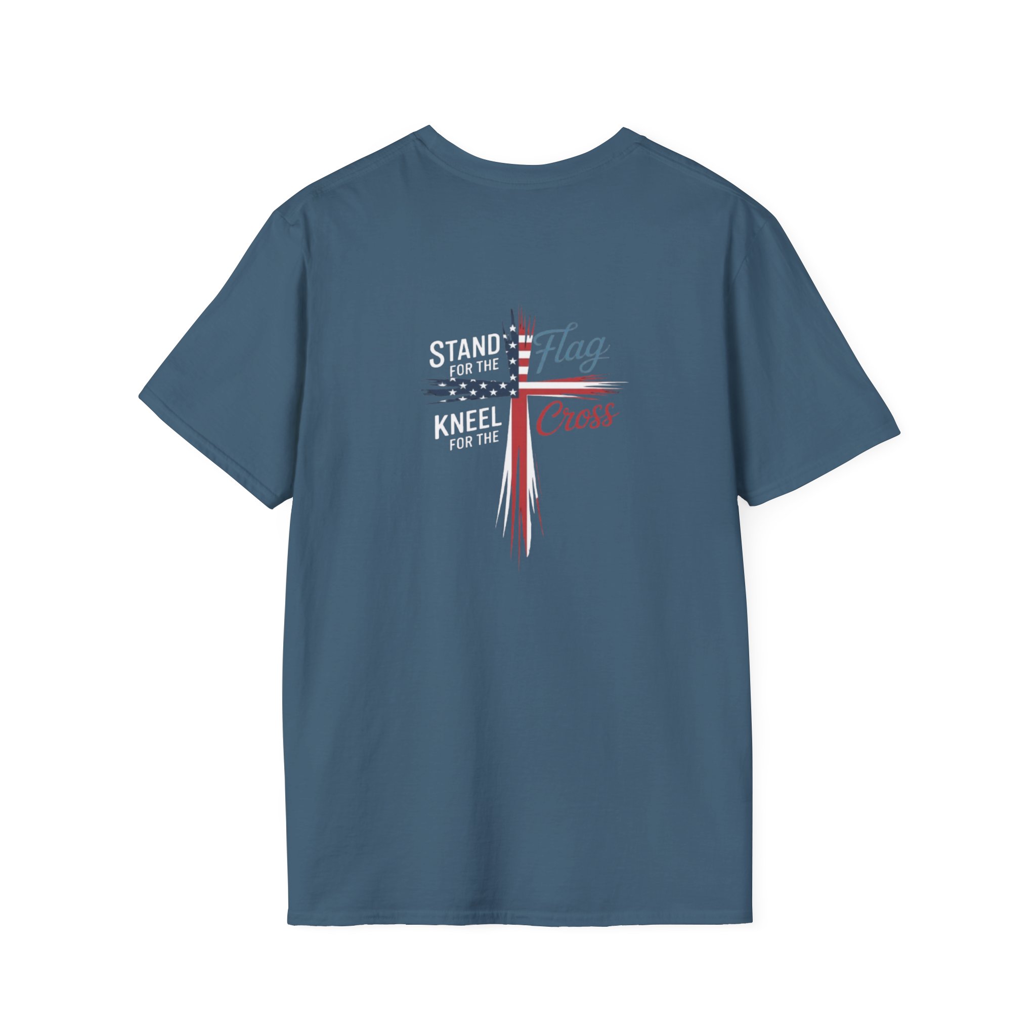 patriotic cross t shirt — "stand for the flag, kneel for the cross" patriotic cross t shirt — "stand for the flag, kneel for the cross"