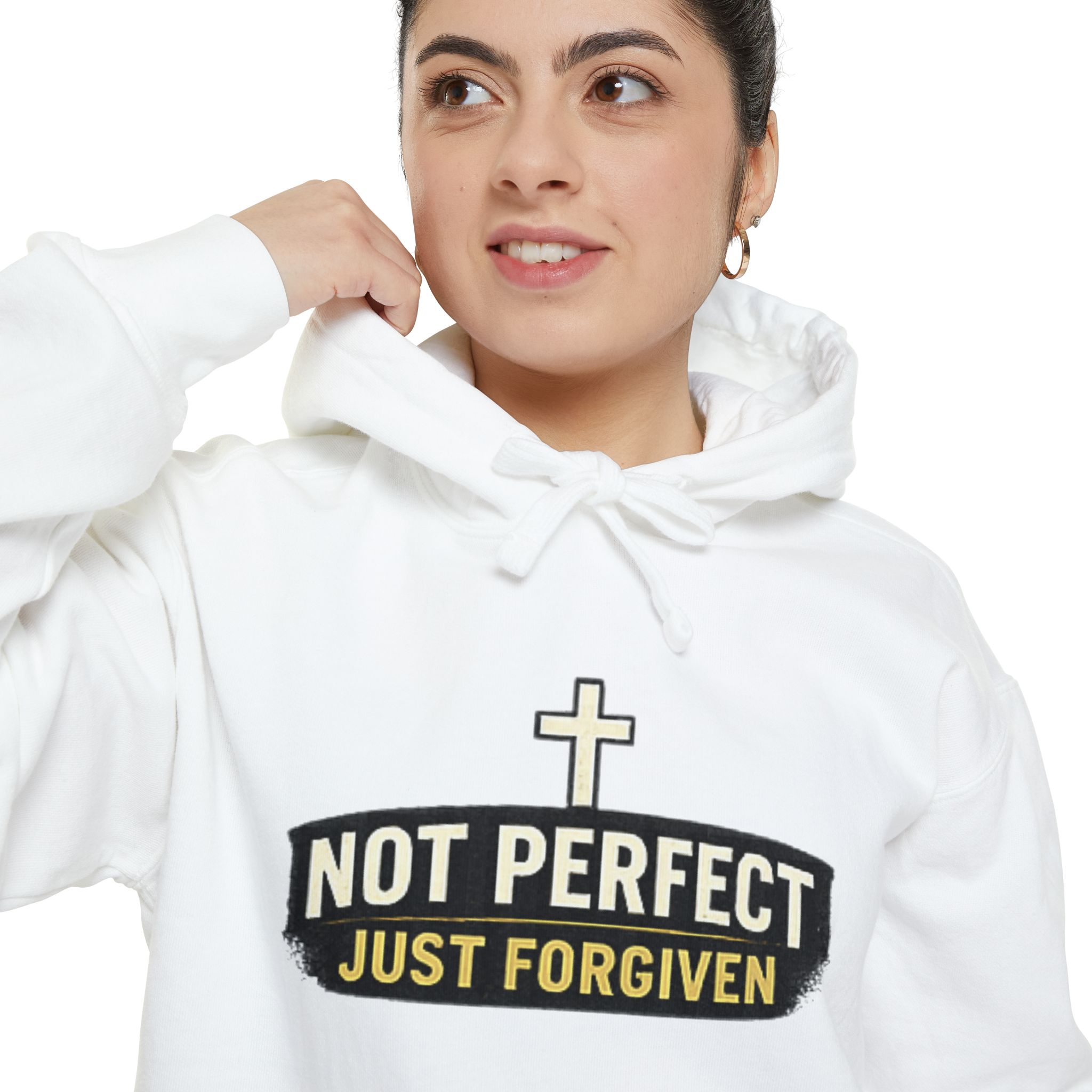 not perfect just forgiven hoodie — christian faith pullover not perfect just forgiven hoodie — christian faith pullover