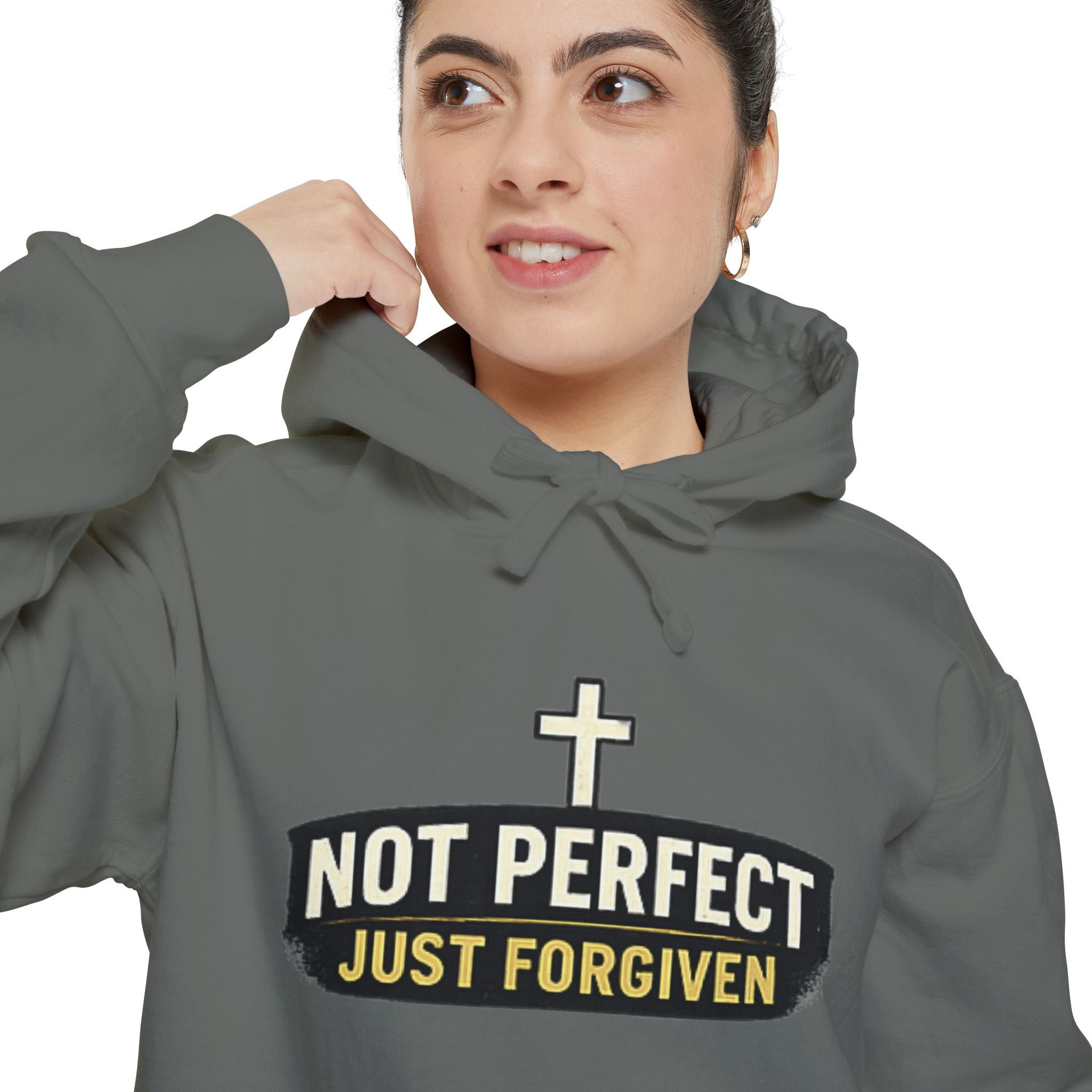 not perfect just forgiven hoodie — christian faith pullover not perfect just forgiven hoodie — christian faith pullover