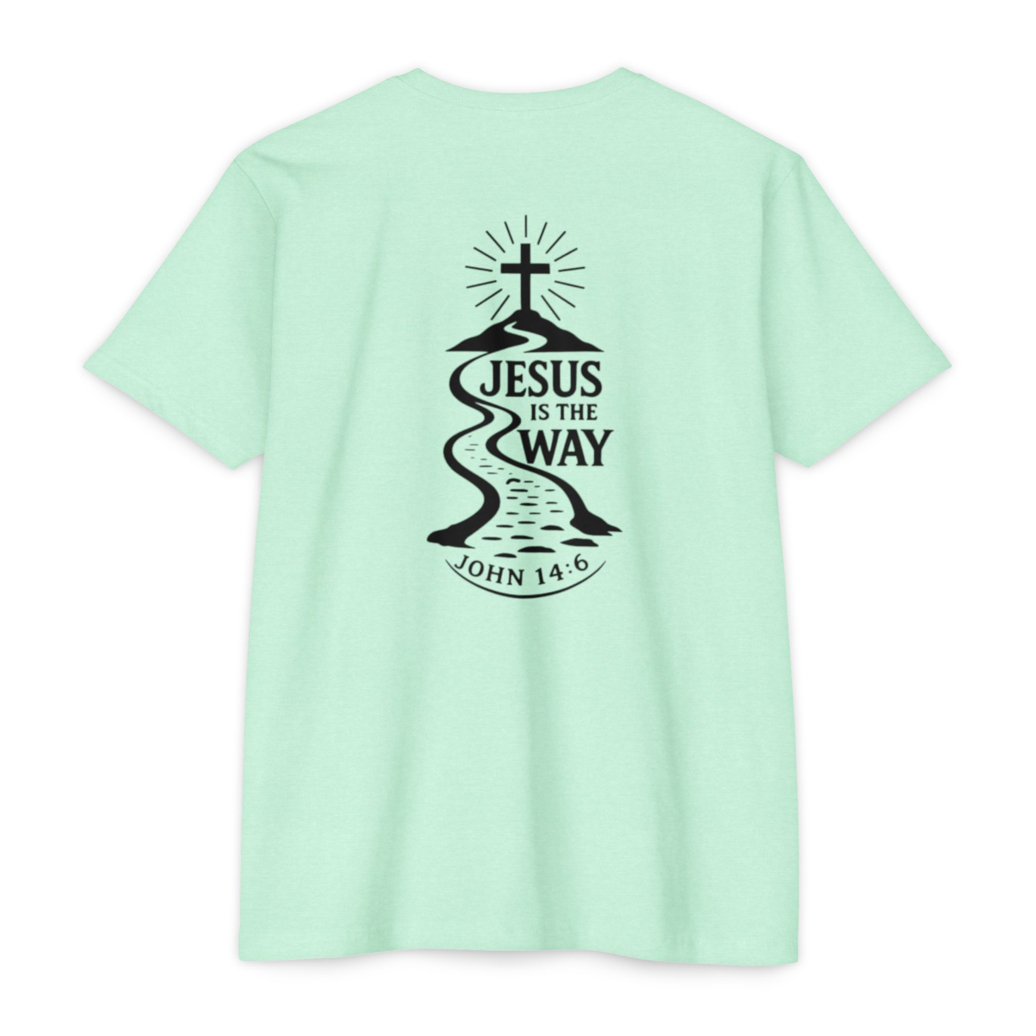 jesus is the way t shirt — christian faith graphic tee (john 14:6) jesus is the way t shirt — christian faith graphic tee (john 14:6)