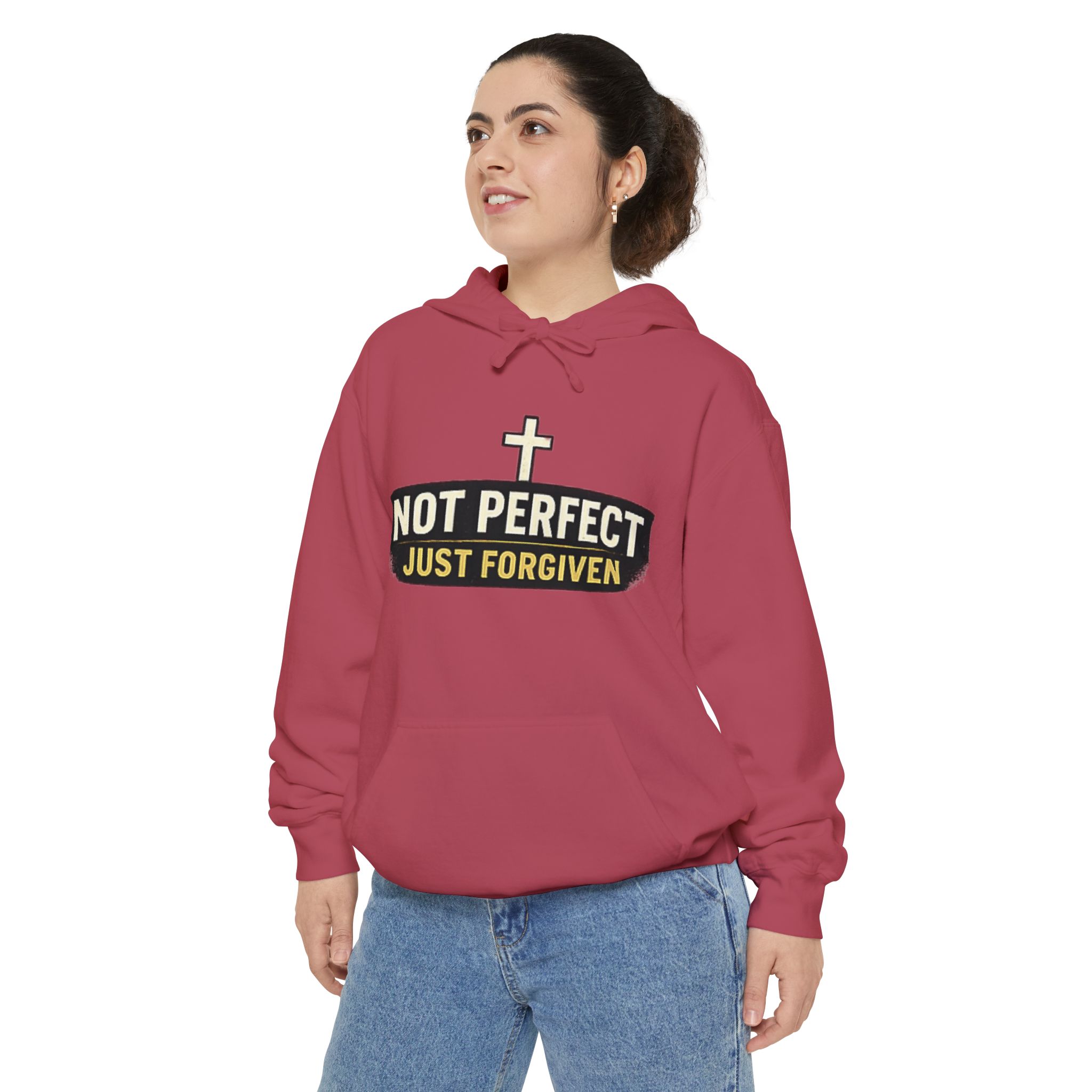 not perfect just forgiven hoodie — christian faith pullover not perfect just forgiven hoodie — christian faith pullover
