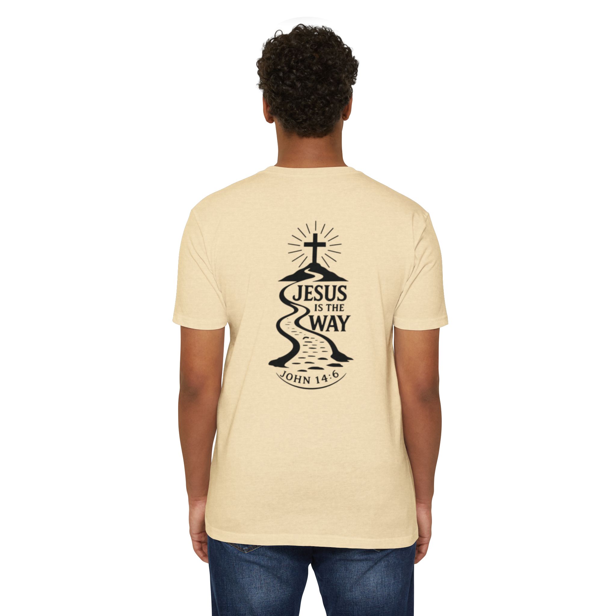 jesus is the way t shirt — christian faith graphic tee (john 14:6) jesus is the way t shirt — christian faith graphic tee (john 14:6)