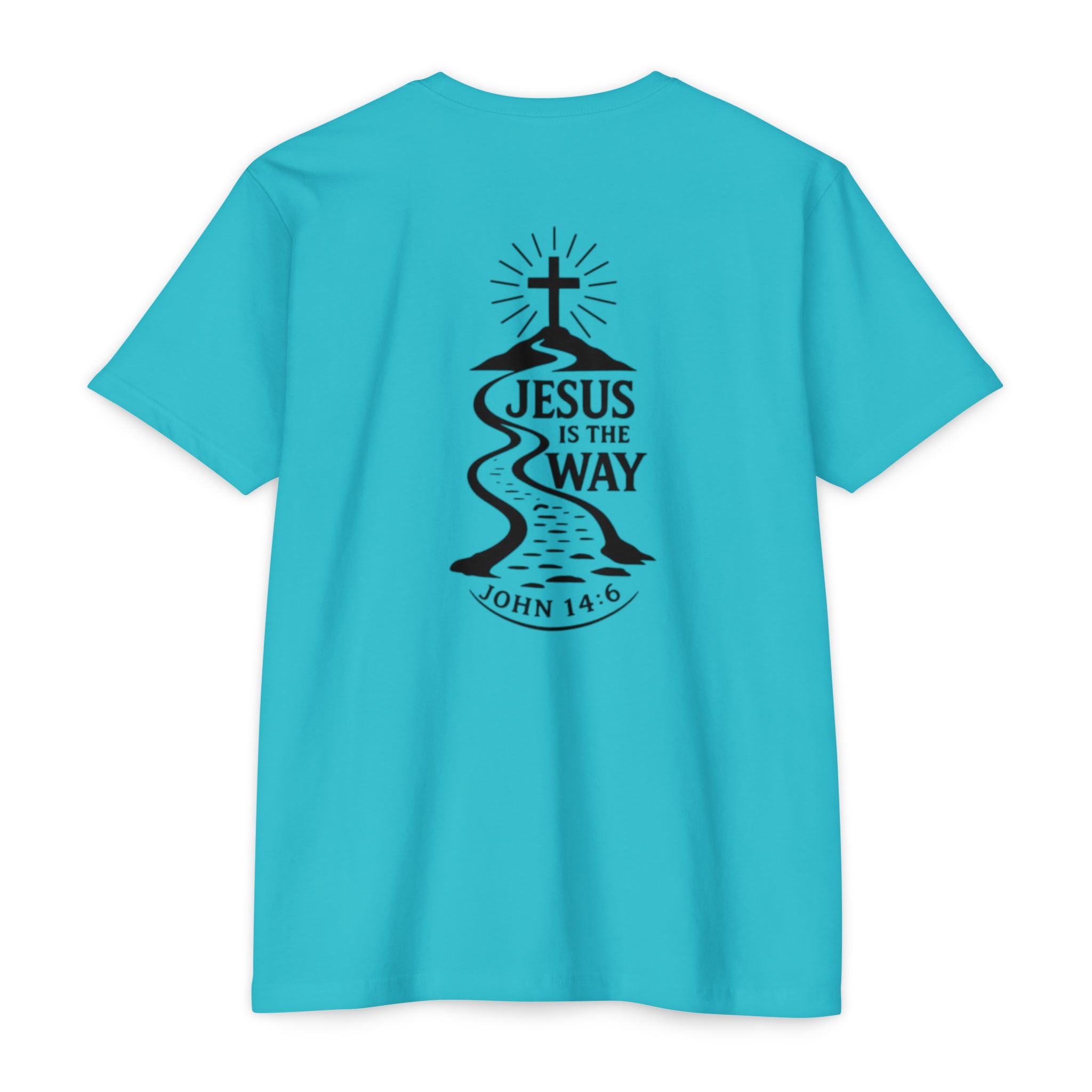 jesus is the way t shirt — christian faith graphic tee (john 14:6) jesus is the way t shirt — christian faith graphic tee (john 14:6)