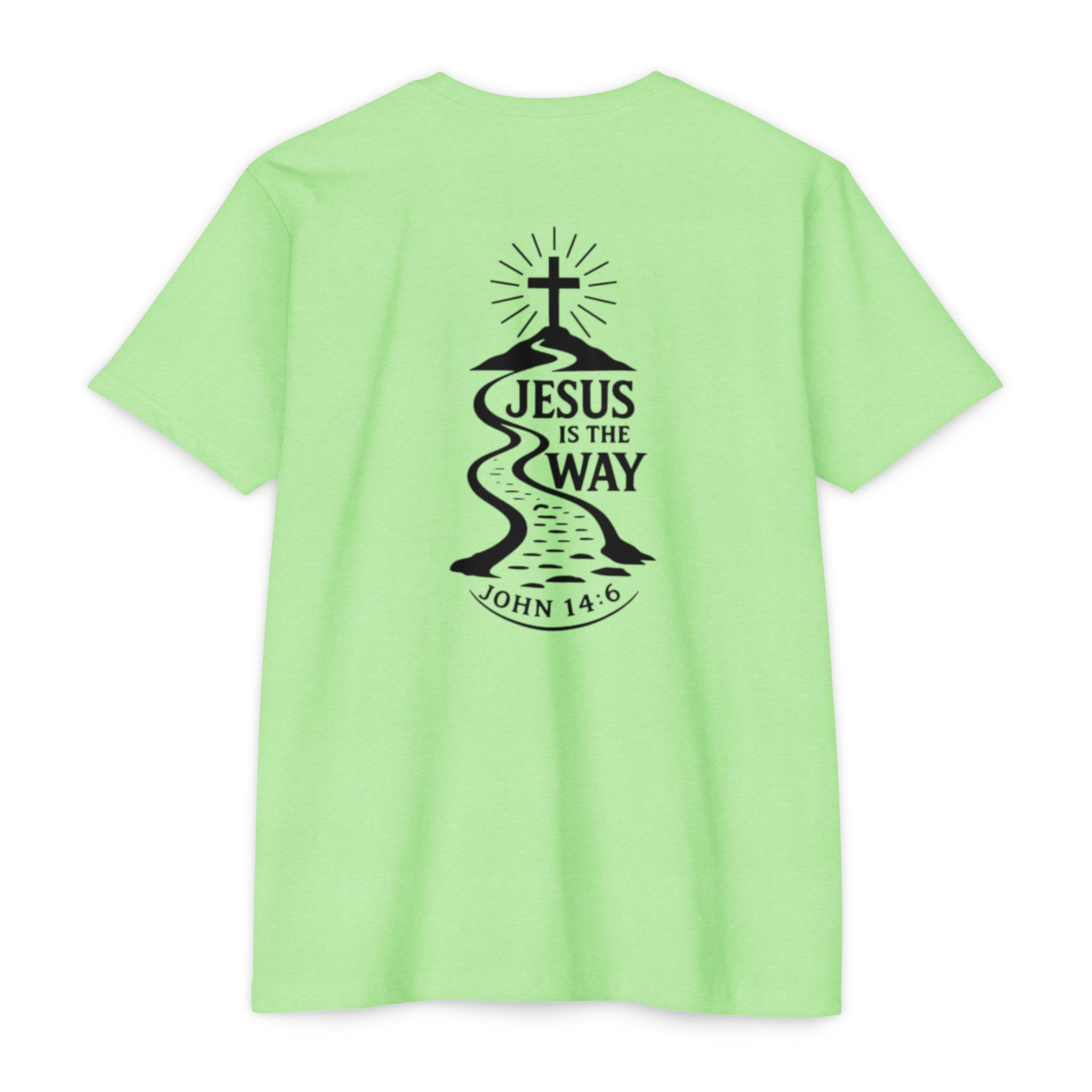 jesus is the way t shirt — christian faith graphic tee (john 14:6) jesus is the way t shirt — christian faith graphic tee (john 14:6)