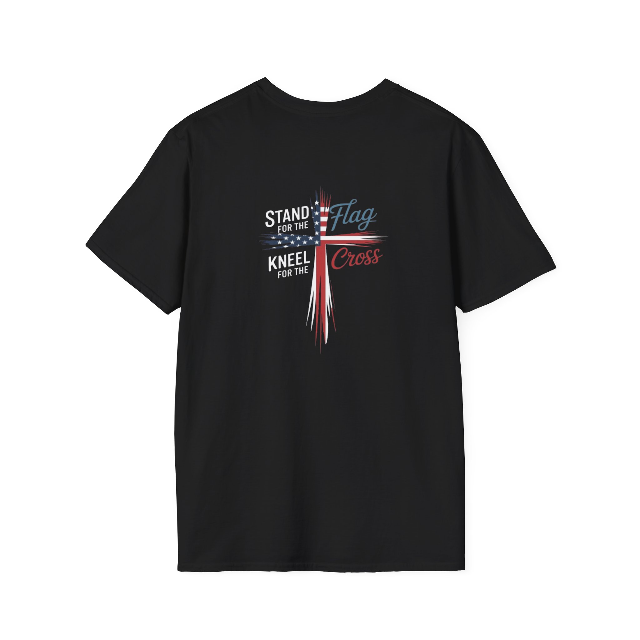 patriotic cross t shirt — "stand for the flag, kneel for the cross" patriotic cross t shirt — "stand for the flag, kneel for the cross"