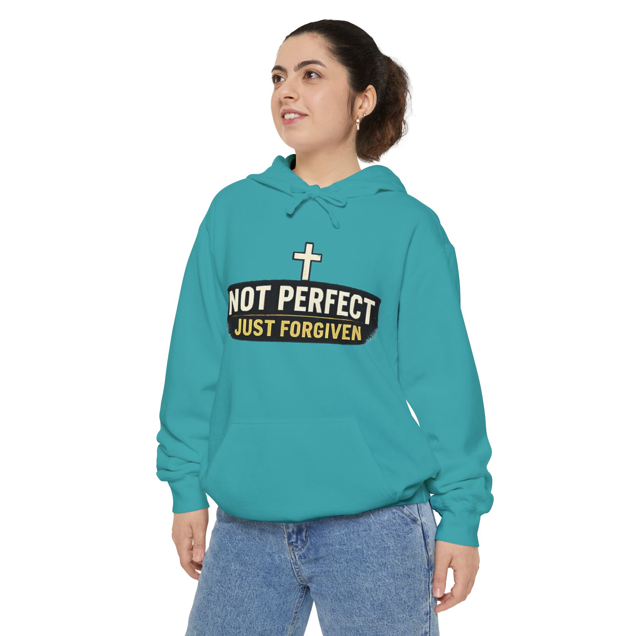 not perfect just forgiven hoodie — christian faith pullover not perfect just forgiven hoodie — christian faith pullover