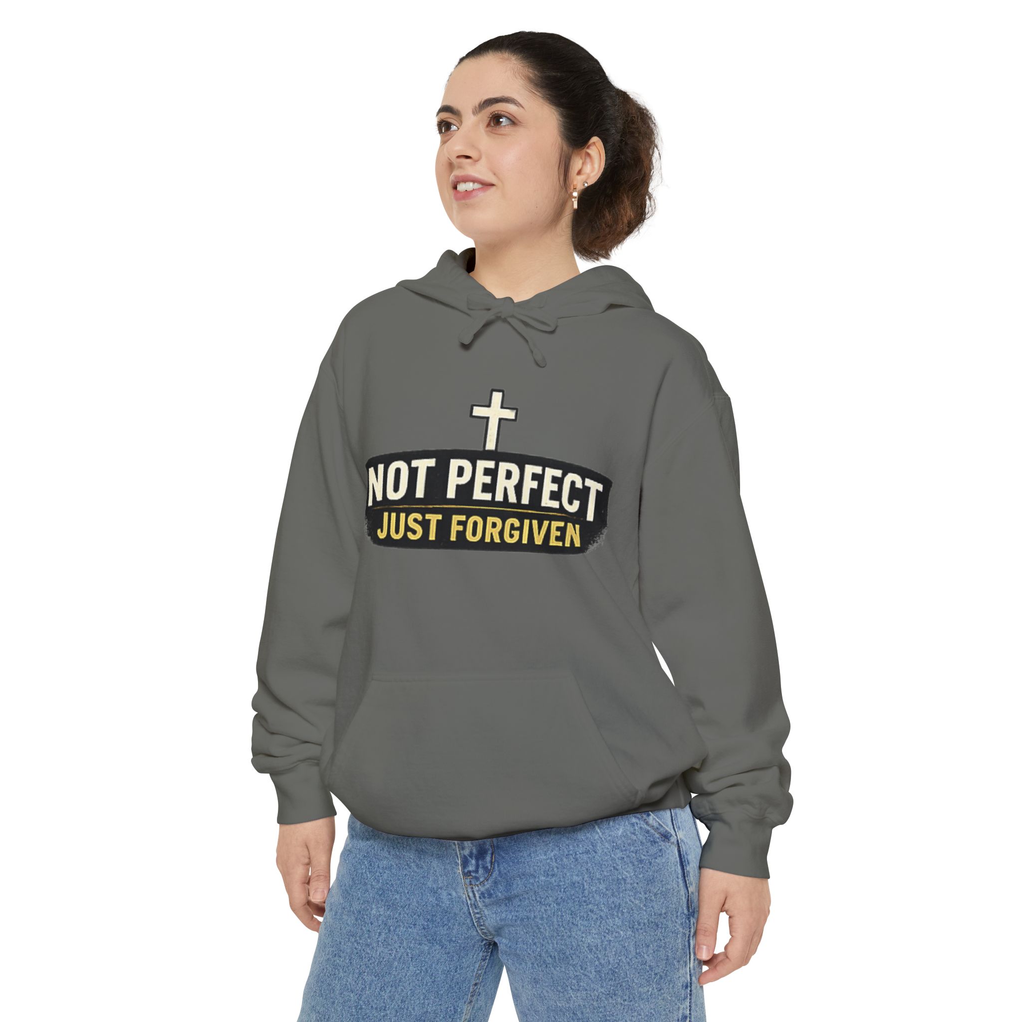 not perfect just forgiven hoodie — christian faith pullover not perfect just forgiven hoodie — christian faith pullover