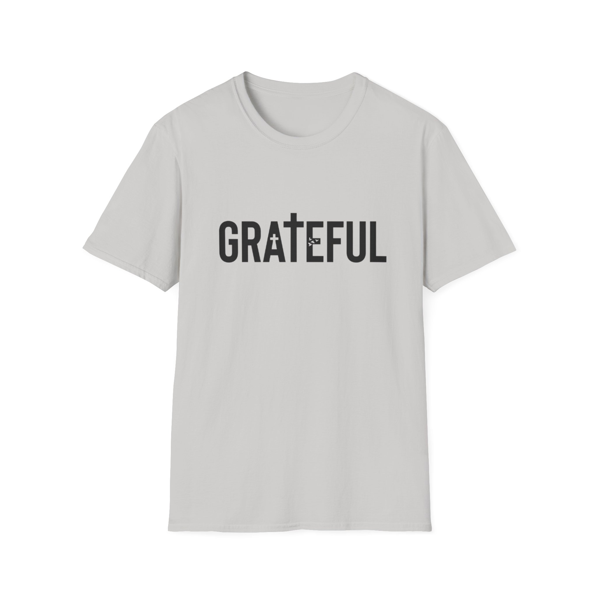 grateful cross lettering tee jirehwear| christian t shirt grateful cross lettering tee jirehwear| christian t shirt