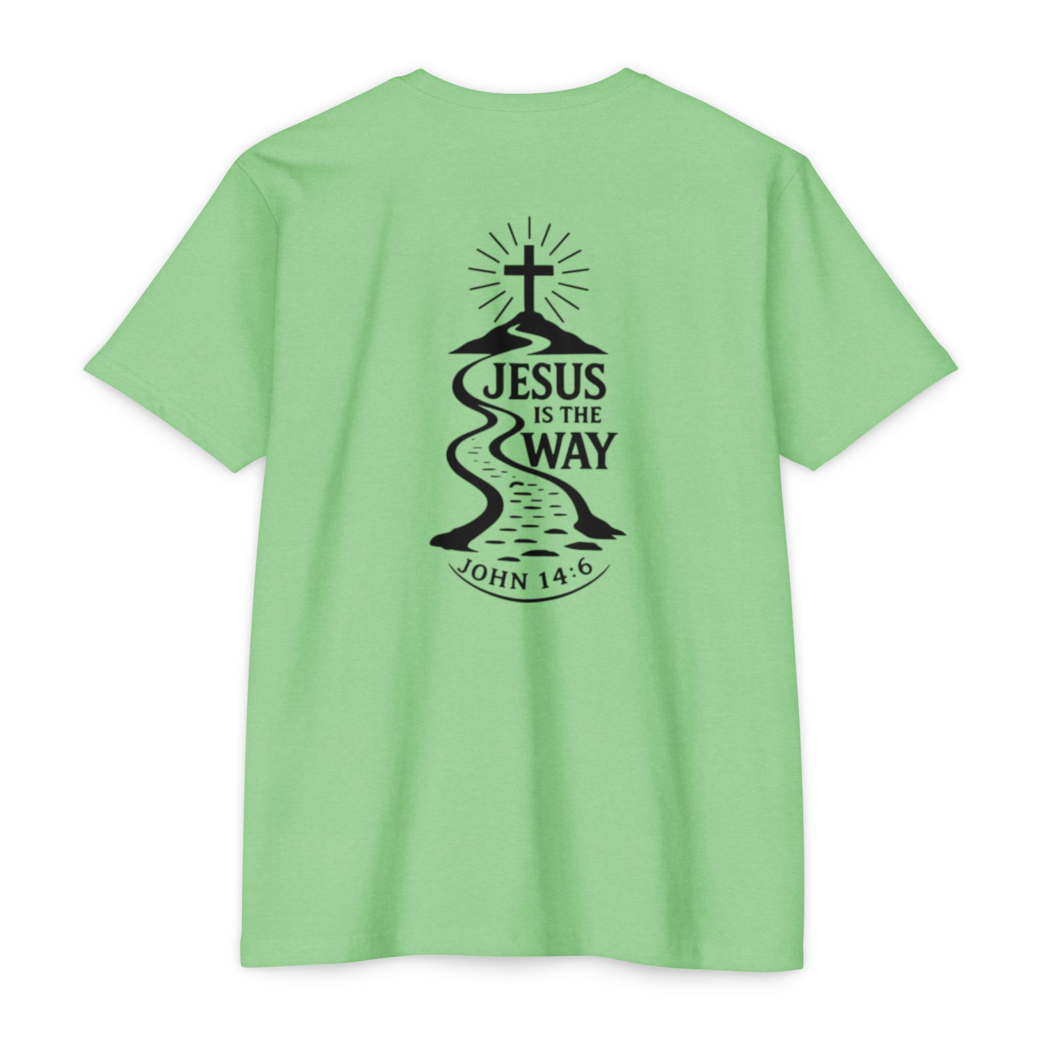 jesus is the way t shirt — christian faith graphic tee (john 14:6) jesus is the way t shirt — christian faith graphic tee (john 14:6)