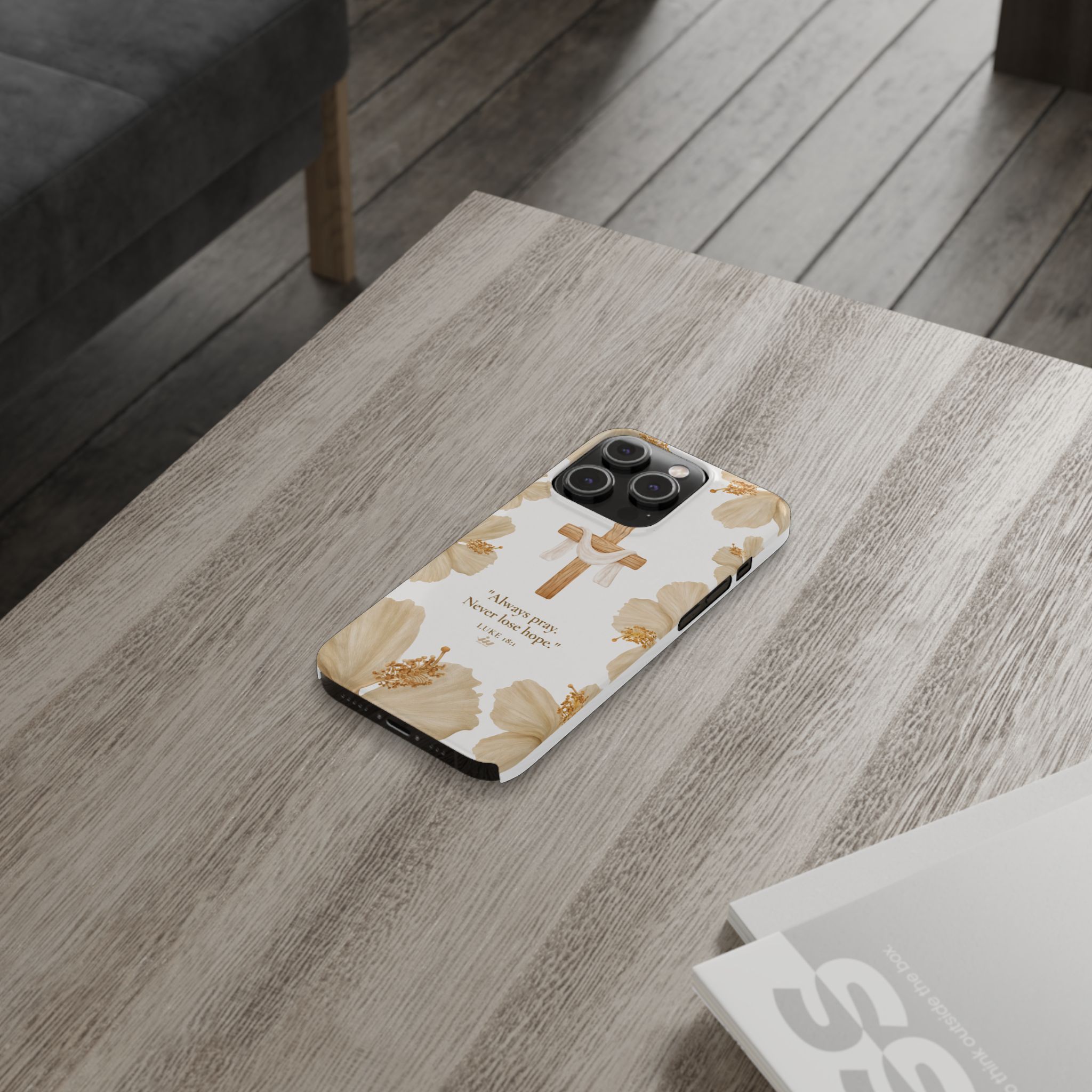 christian cross floral slim phone case christian cross floral slim phone case