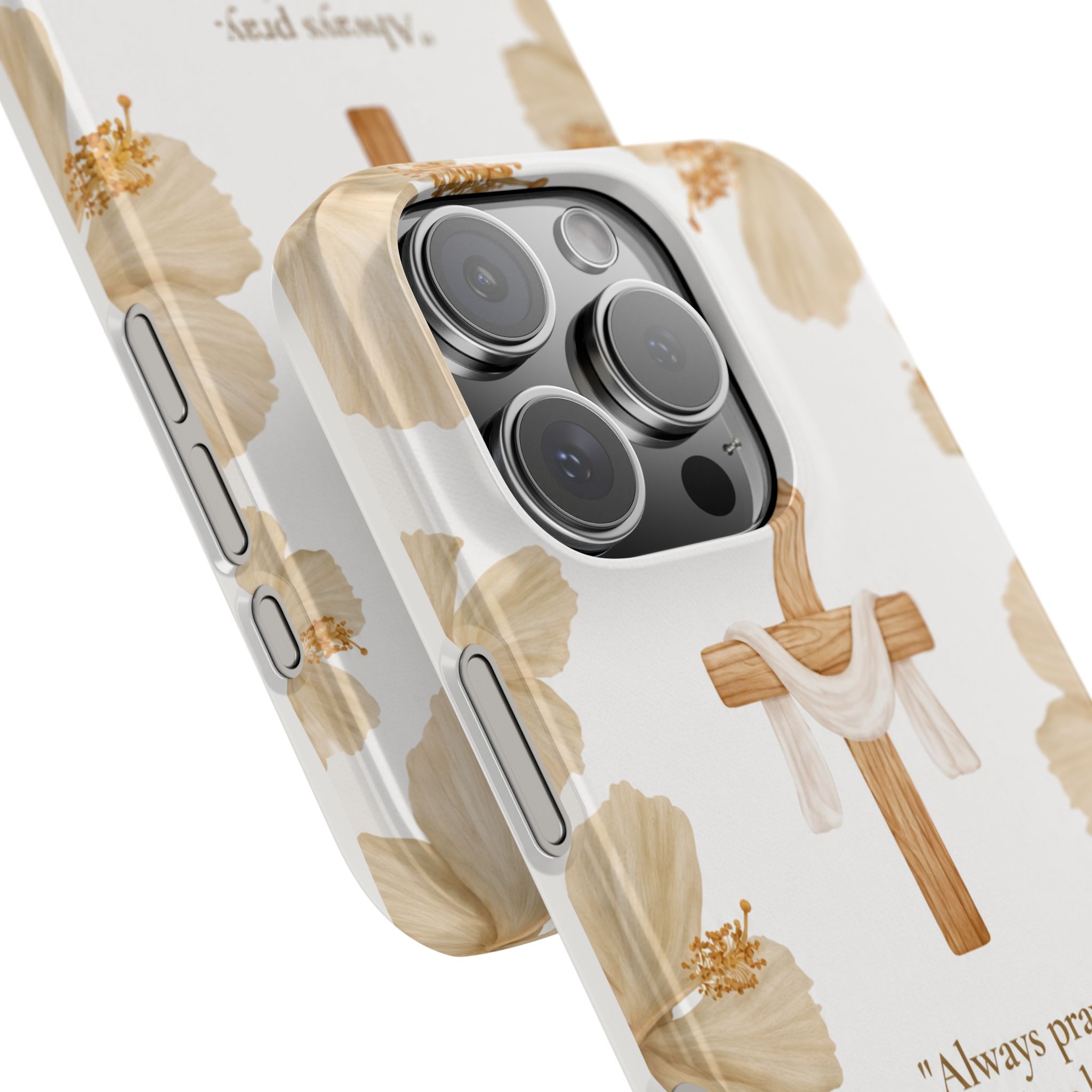 christian cross floral slim phone case christian cross floral slim phone case