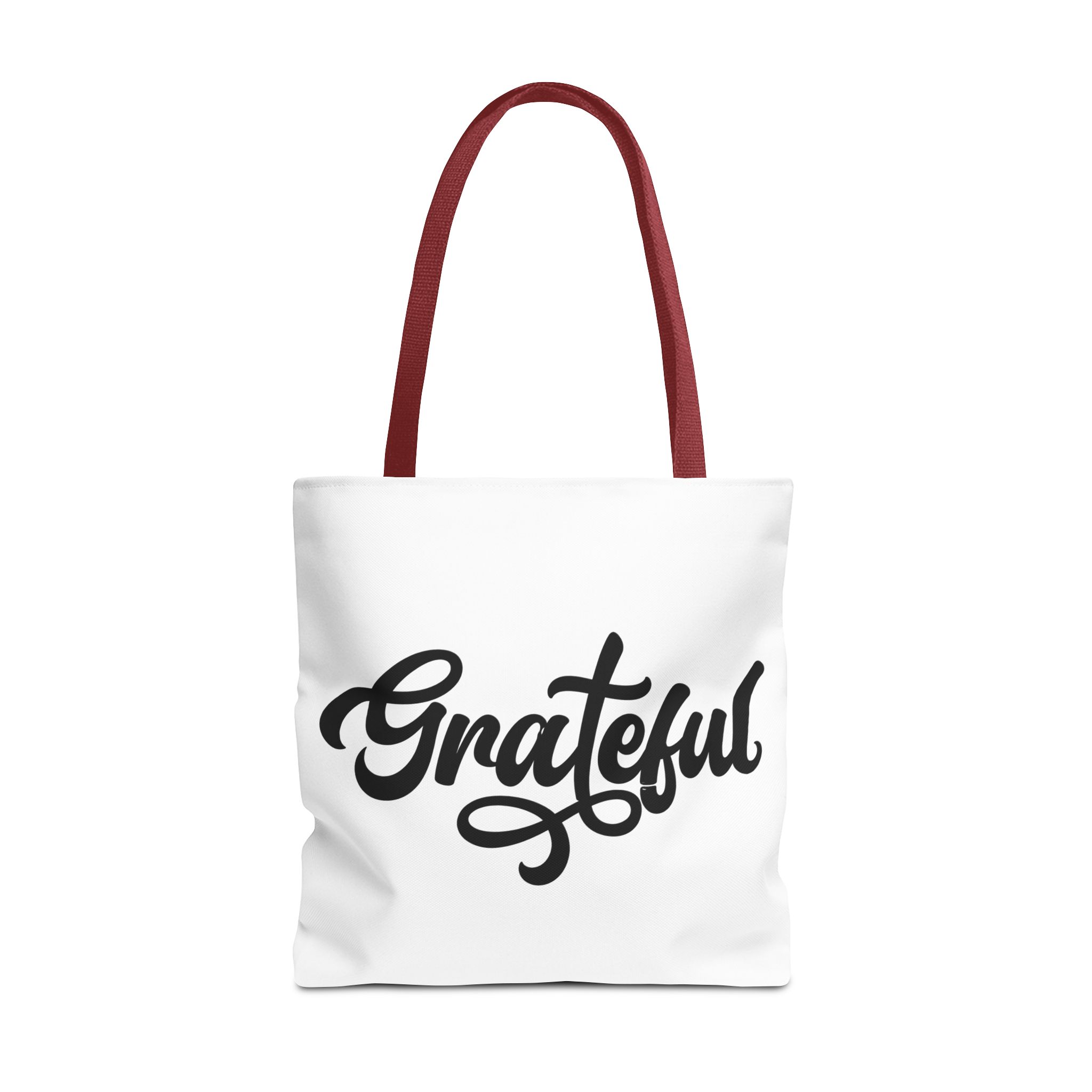 grateful script tote bag – inspirational everyday canvas tote grateful script tote bag – inspirational everyday canvas tote