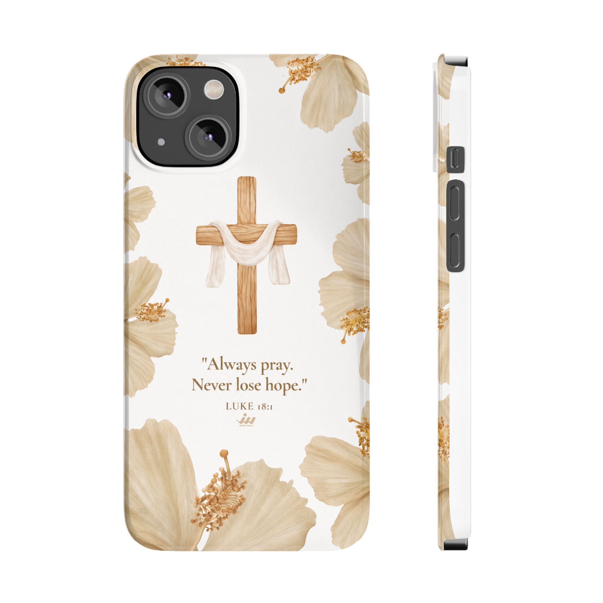 christian cross floral slim phone case christian cross floral slim phone case