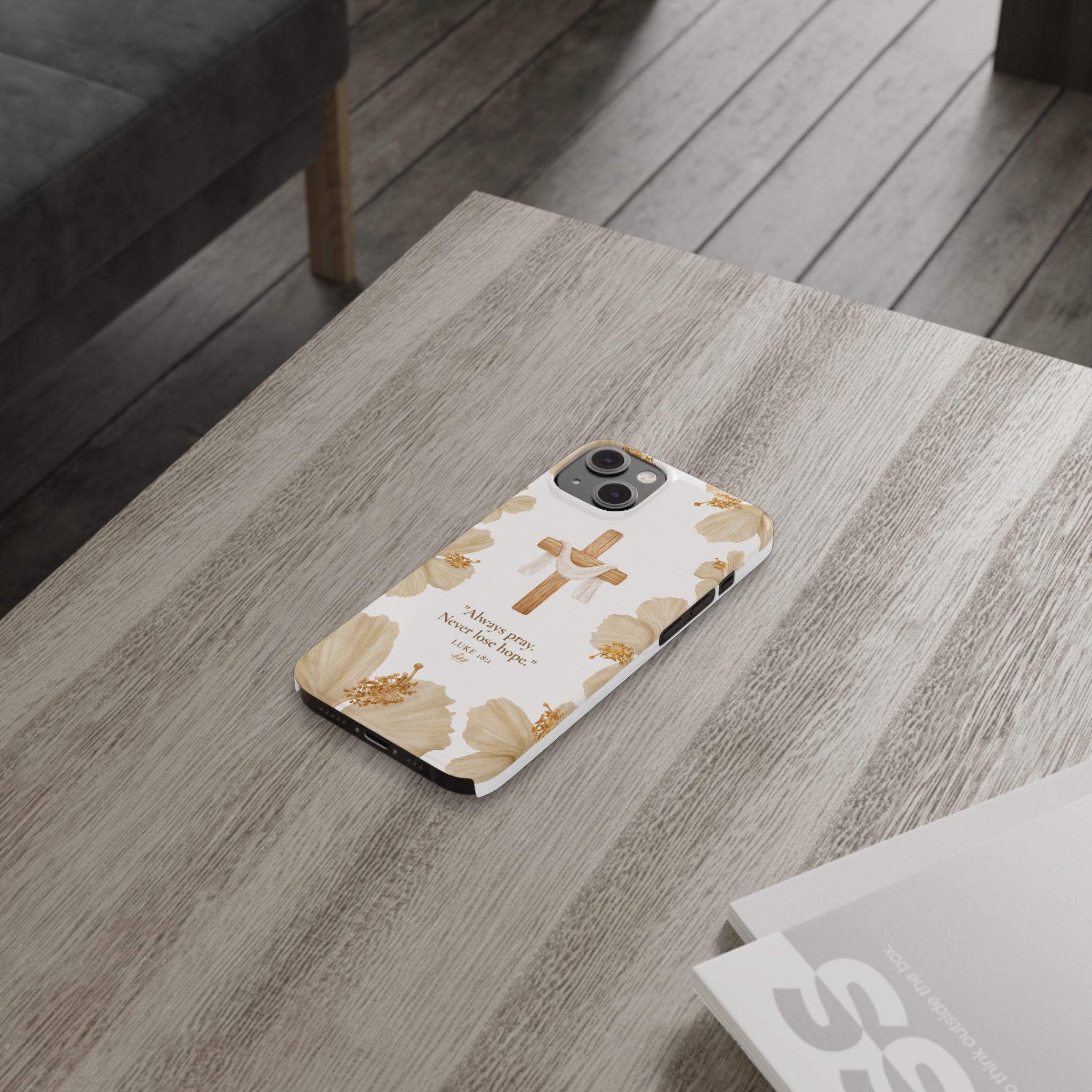 christian cross floral slim phone case christian cross floral slim phone case
