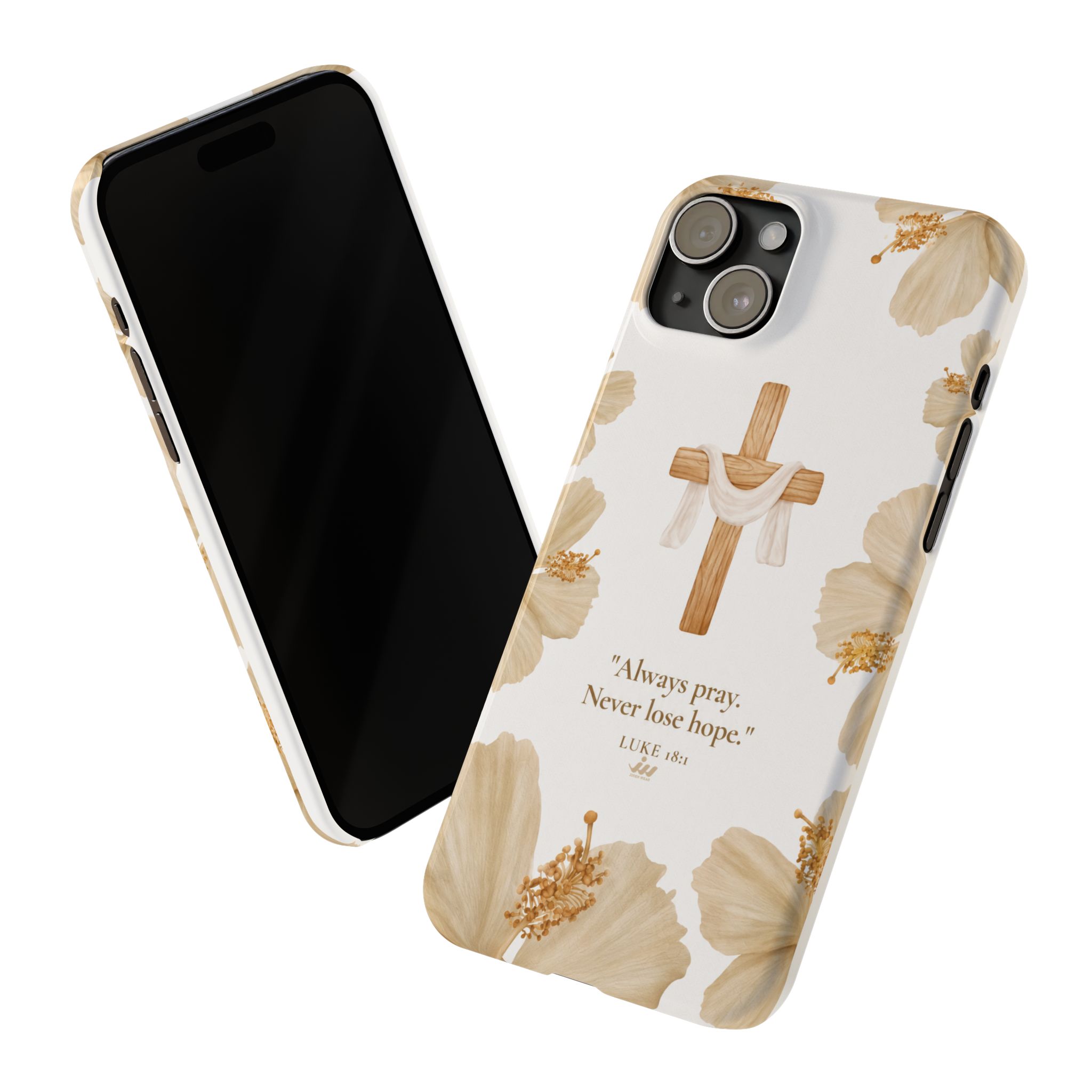 christian cross floral slim phone case christian cross floral slim phone case