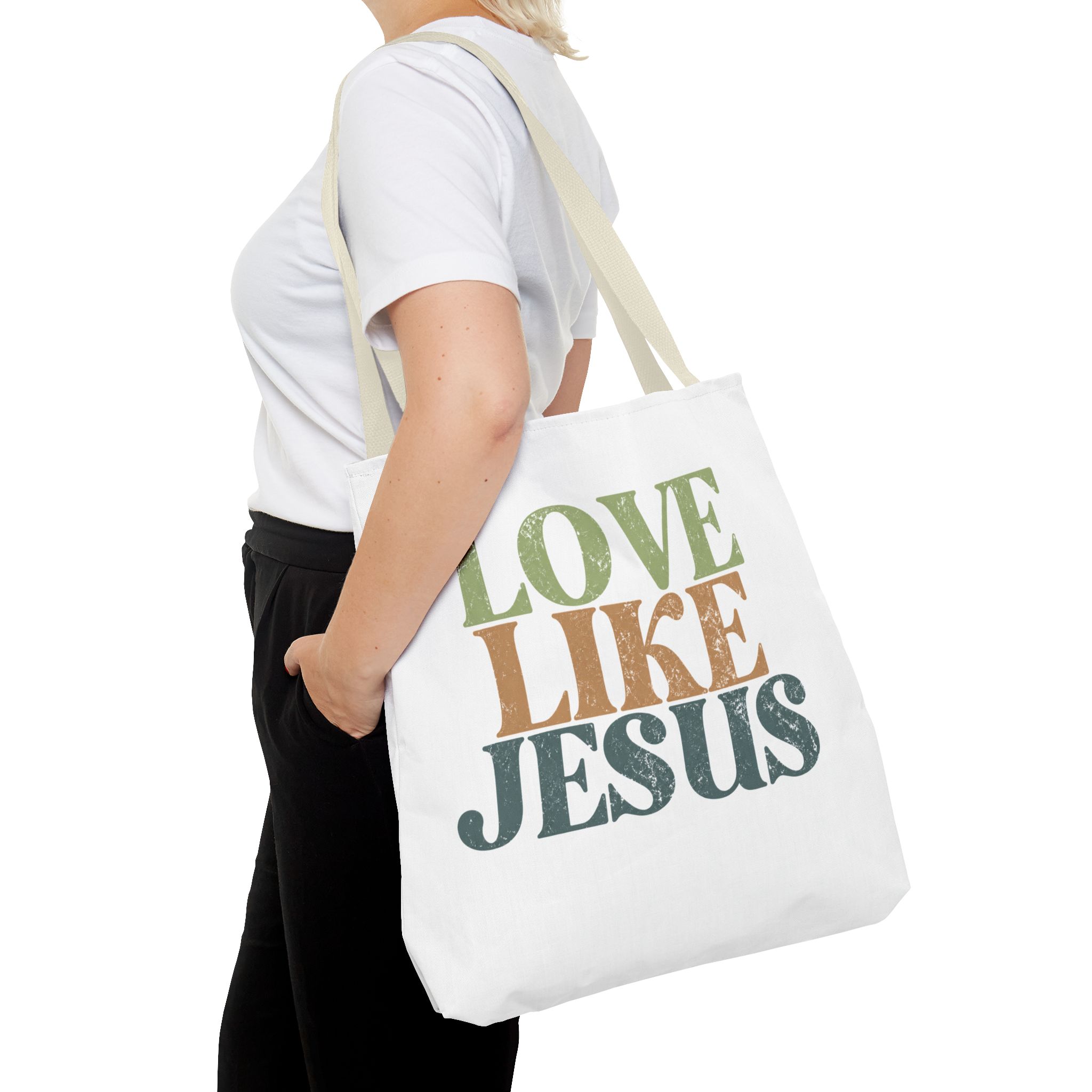 love like jesus tote bag – christian inspirational canvas tote love like jesus tote bag – christian inspirational canvas tote