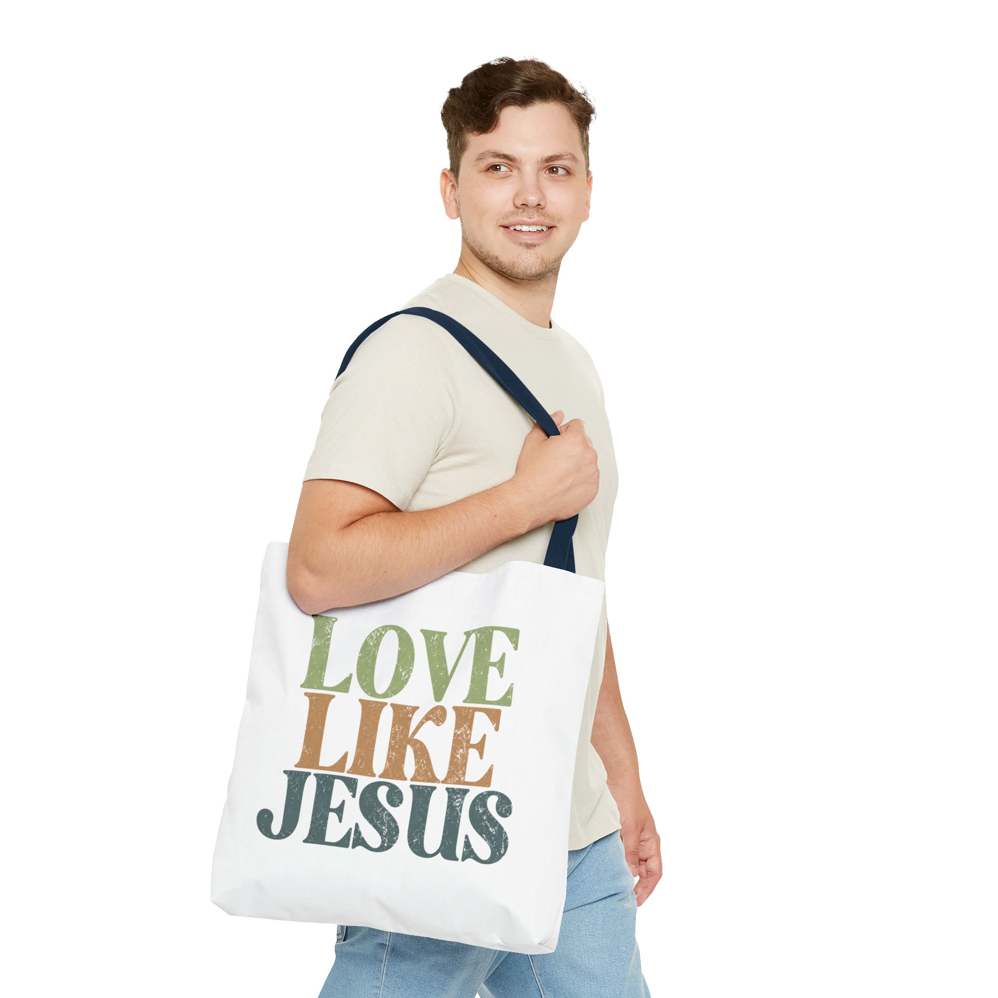 love like jesus tote bag – christian inspirational canvas tote love like jesus tote bag – christian inspirational canvas tote