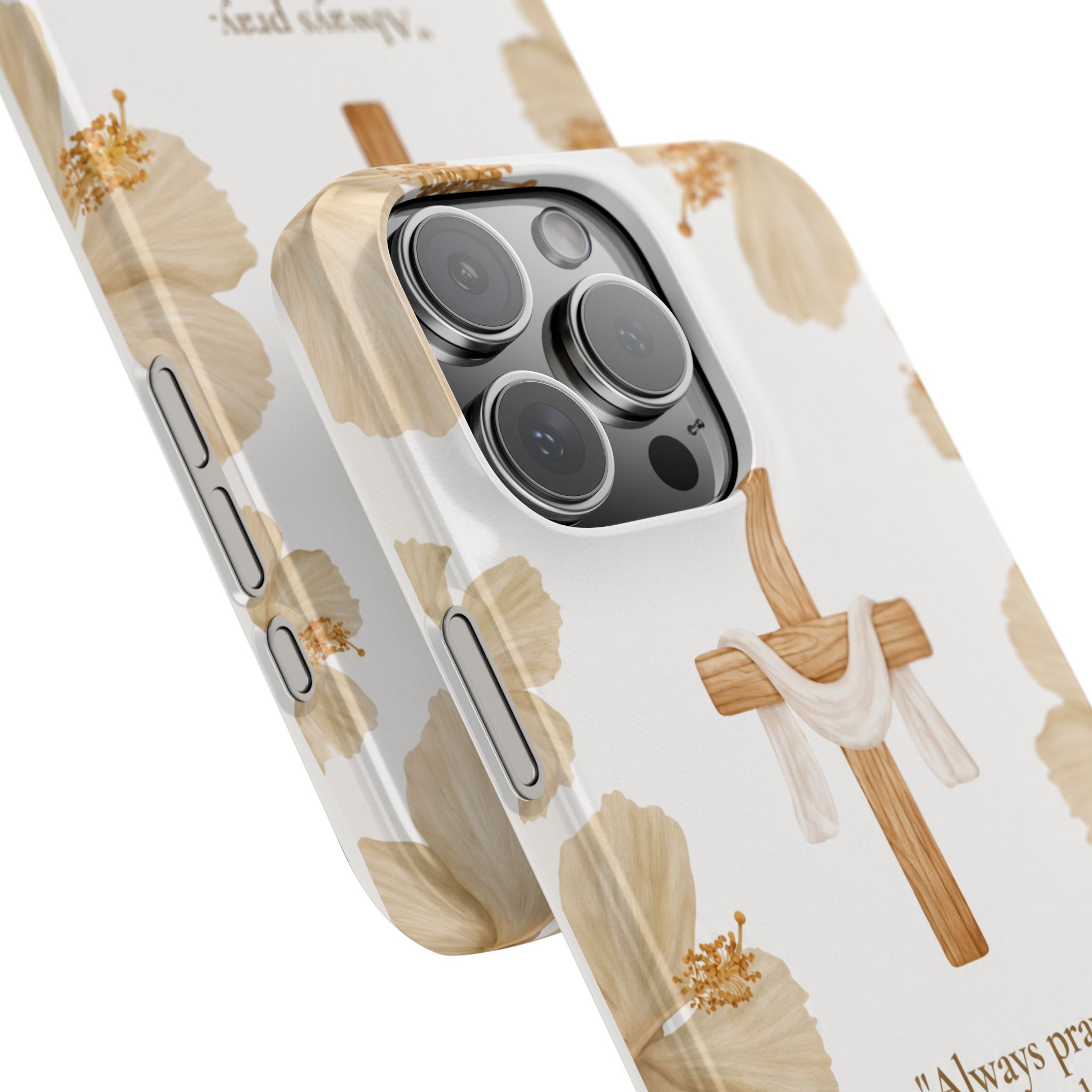 christian cross floral slim phone case christian cross floral slim phone case