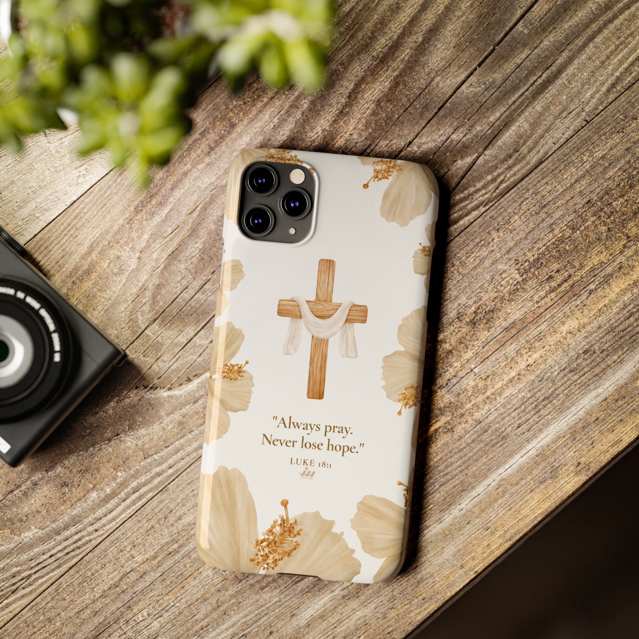 christian cross floral slim phone case christian cross floral slim phone case