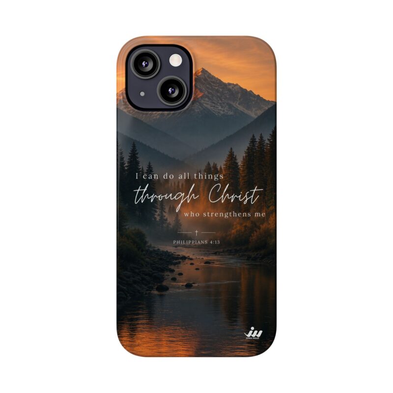 mountain sunset christian phone cover