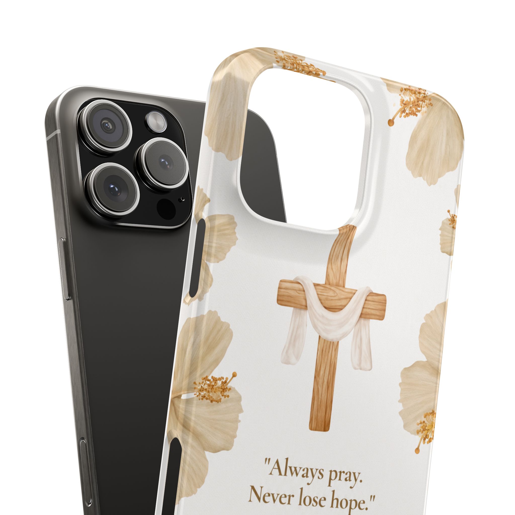 christian cross floral slim phone case christian cross floral slim phone case