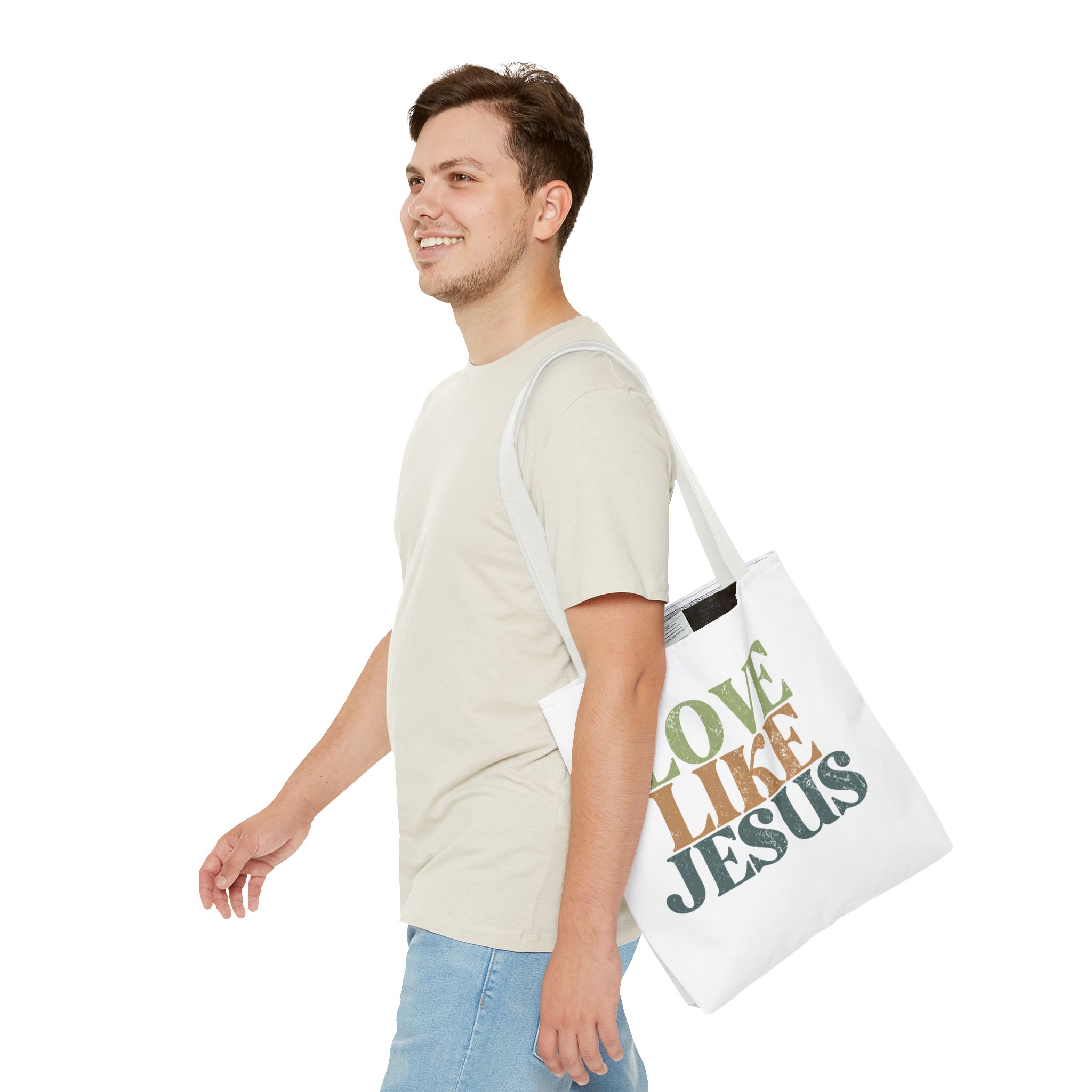 love like jesus tote bag – christian inspirational canvas tote love like jesus tote bag – christian inspirational canvas tote