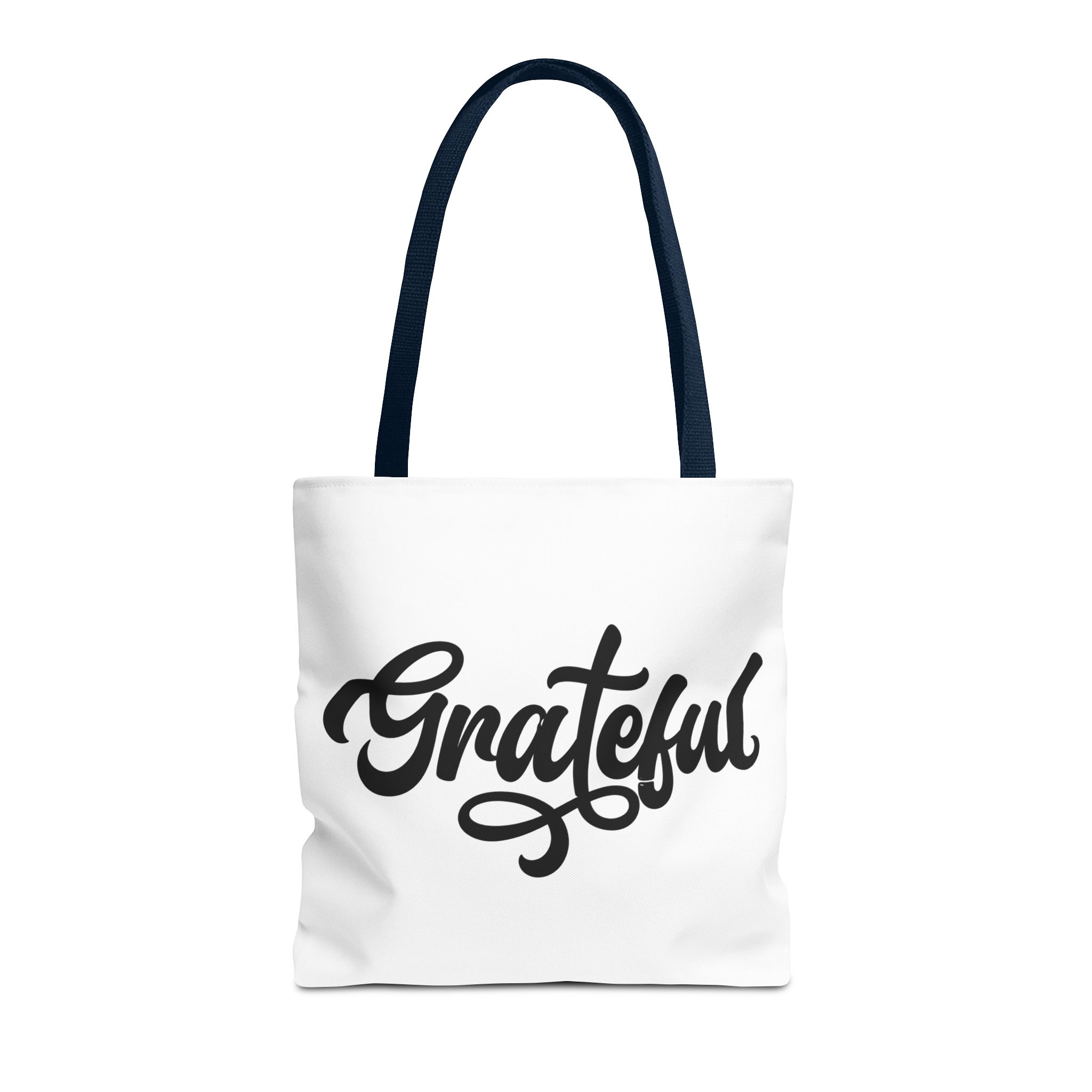 grateful script tote bag – inspirational everyday canvas tote grateful script tote bag – inspirational everyday canvas tote