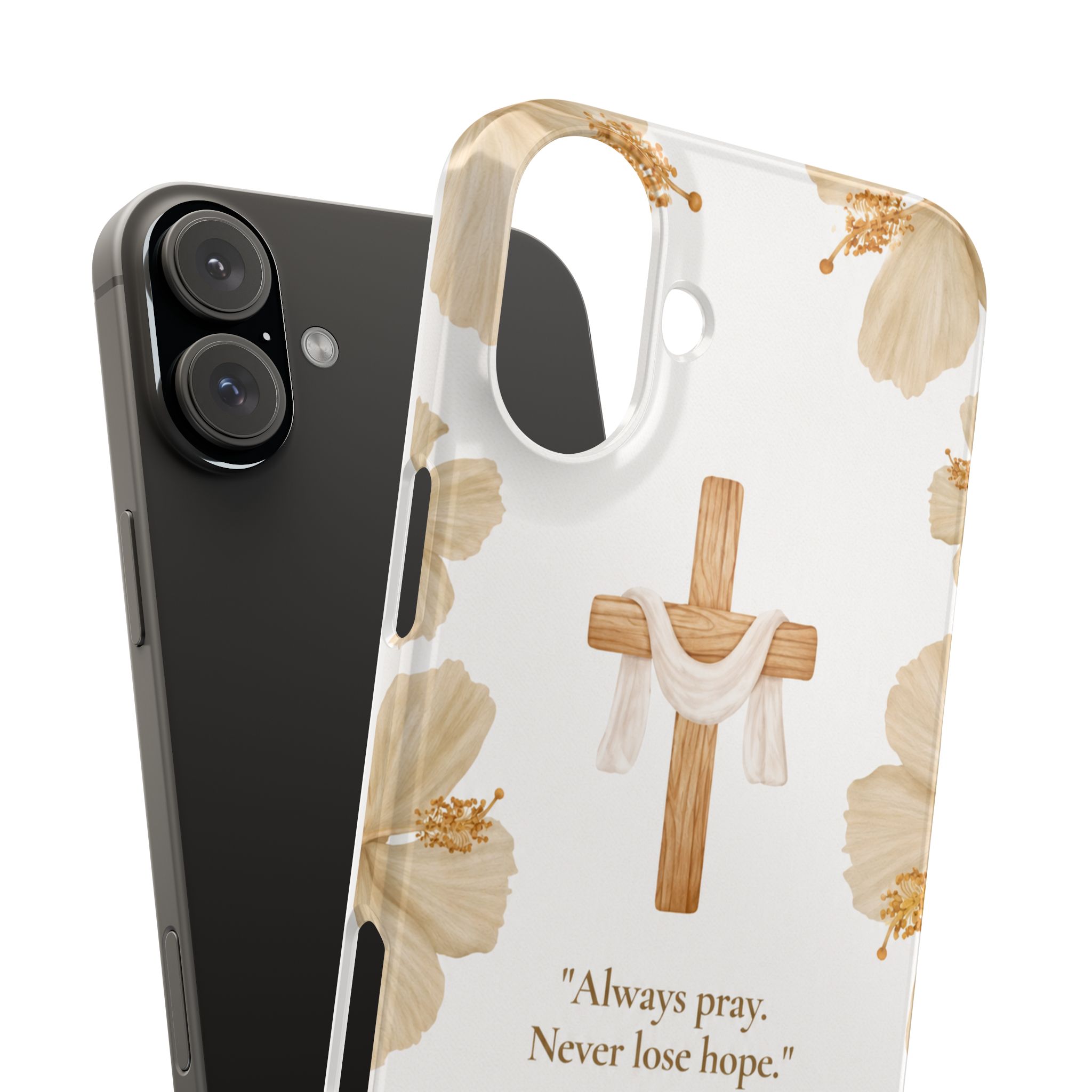 christian cross floral slim phone case christian cross floral slim phone case