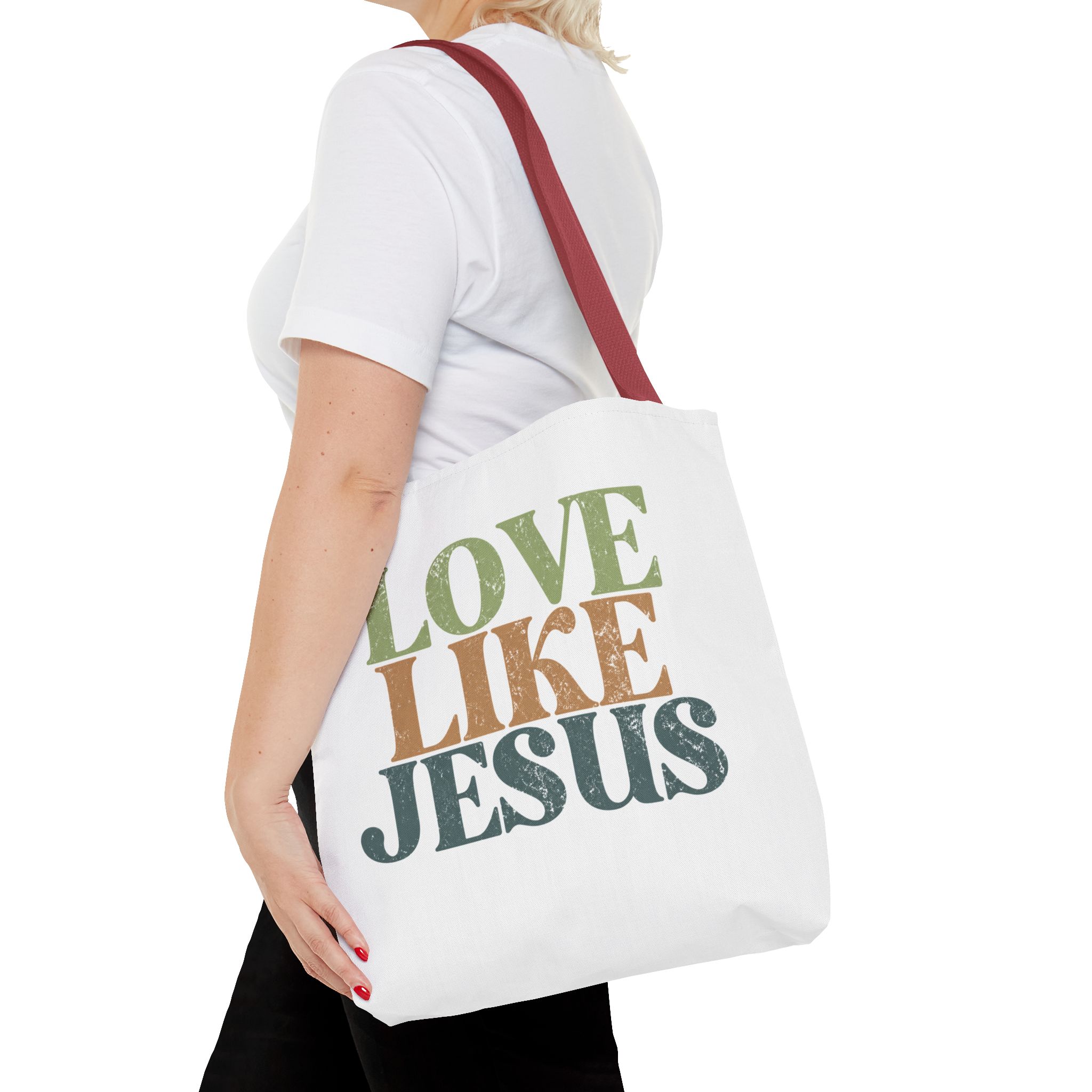 love like jesus tote bag – christian inspirational canvas tote love like jesus tote bag – christian inspirational canvas tote