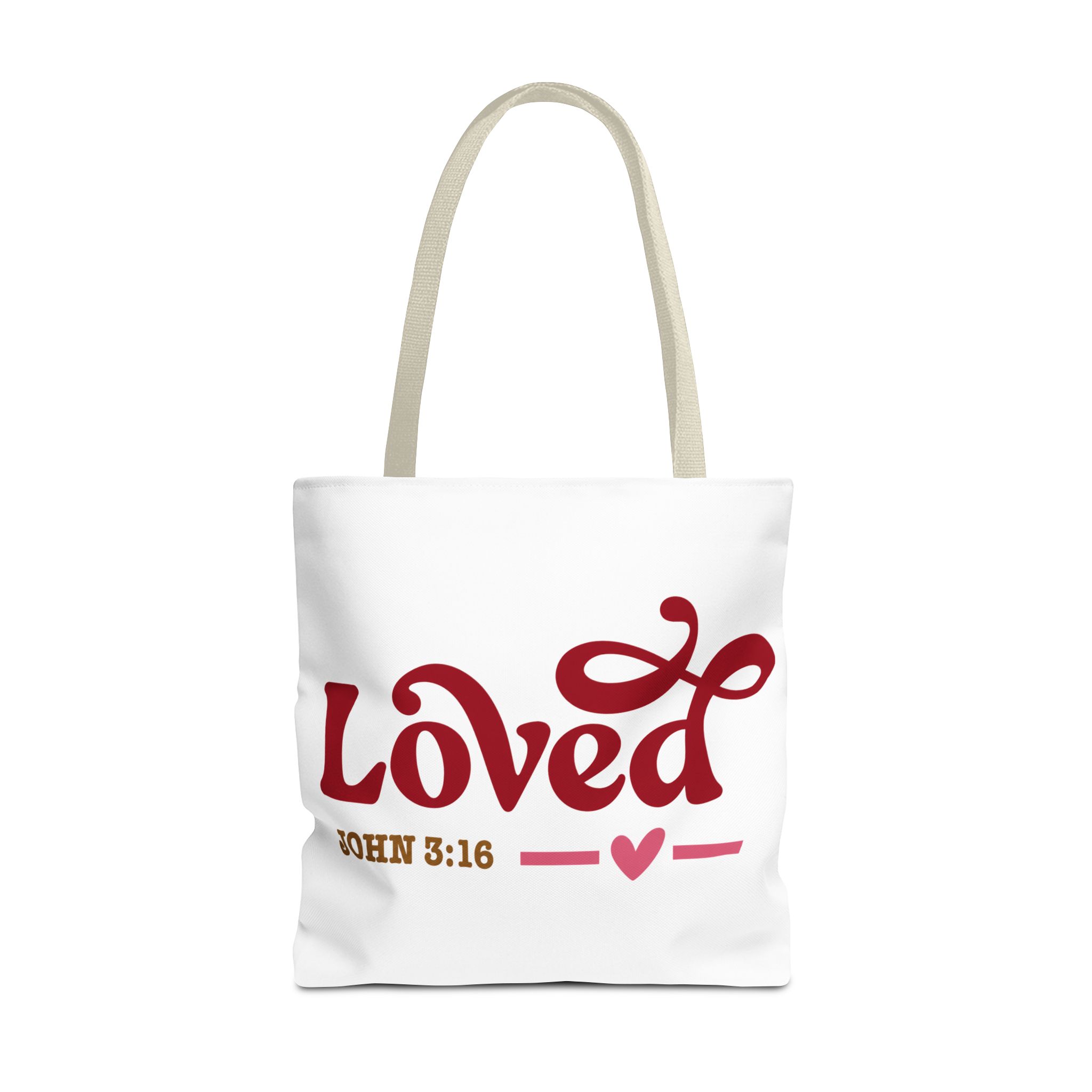 loved tote bag — john 3:16 faith canvas tote loved tote bag — john 3:16 faith canvas tote