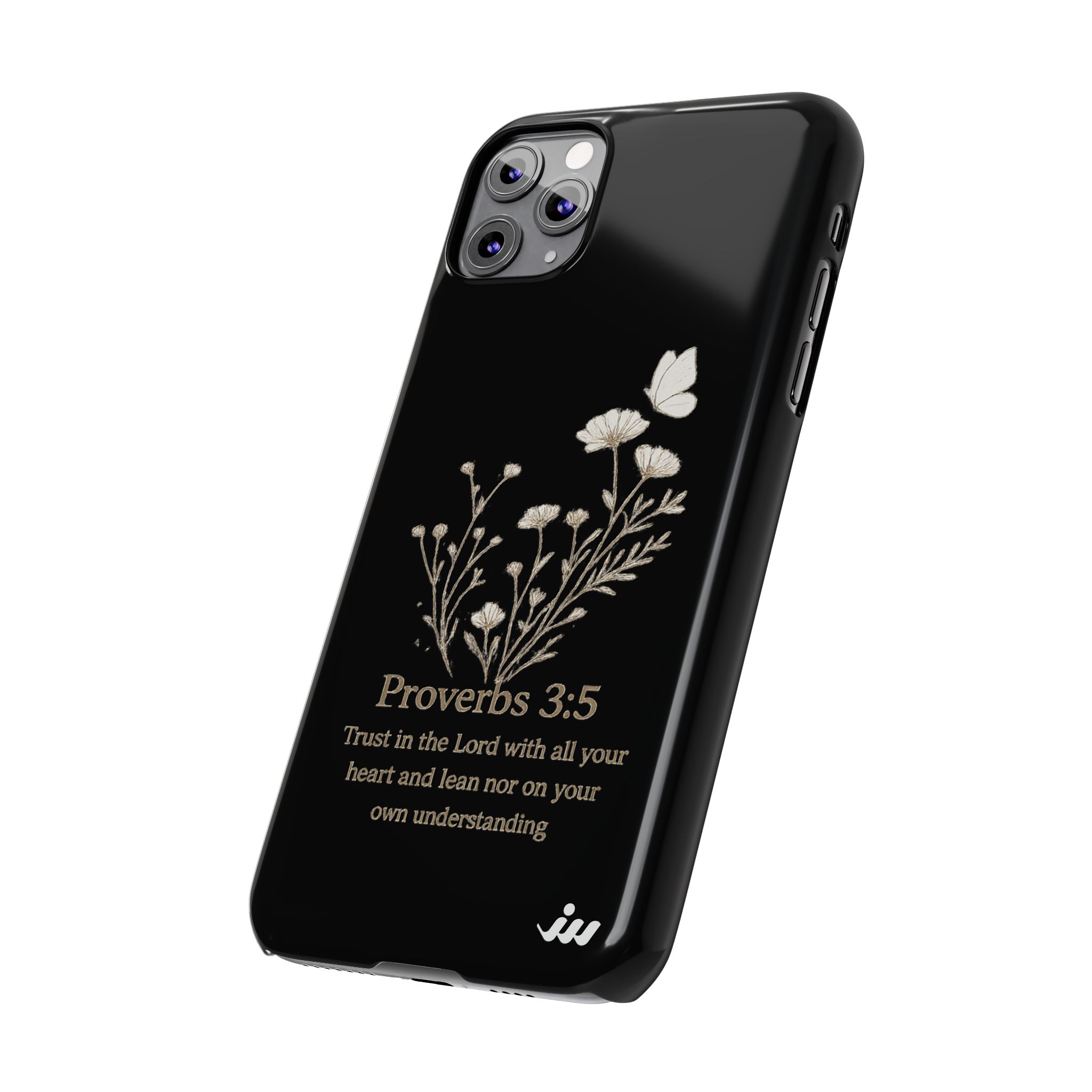 proverbs 3:5 floral phone case proverbs 3:5 floral phone case