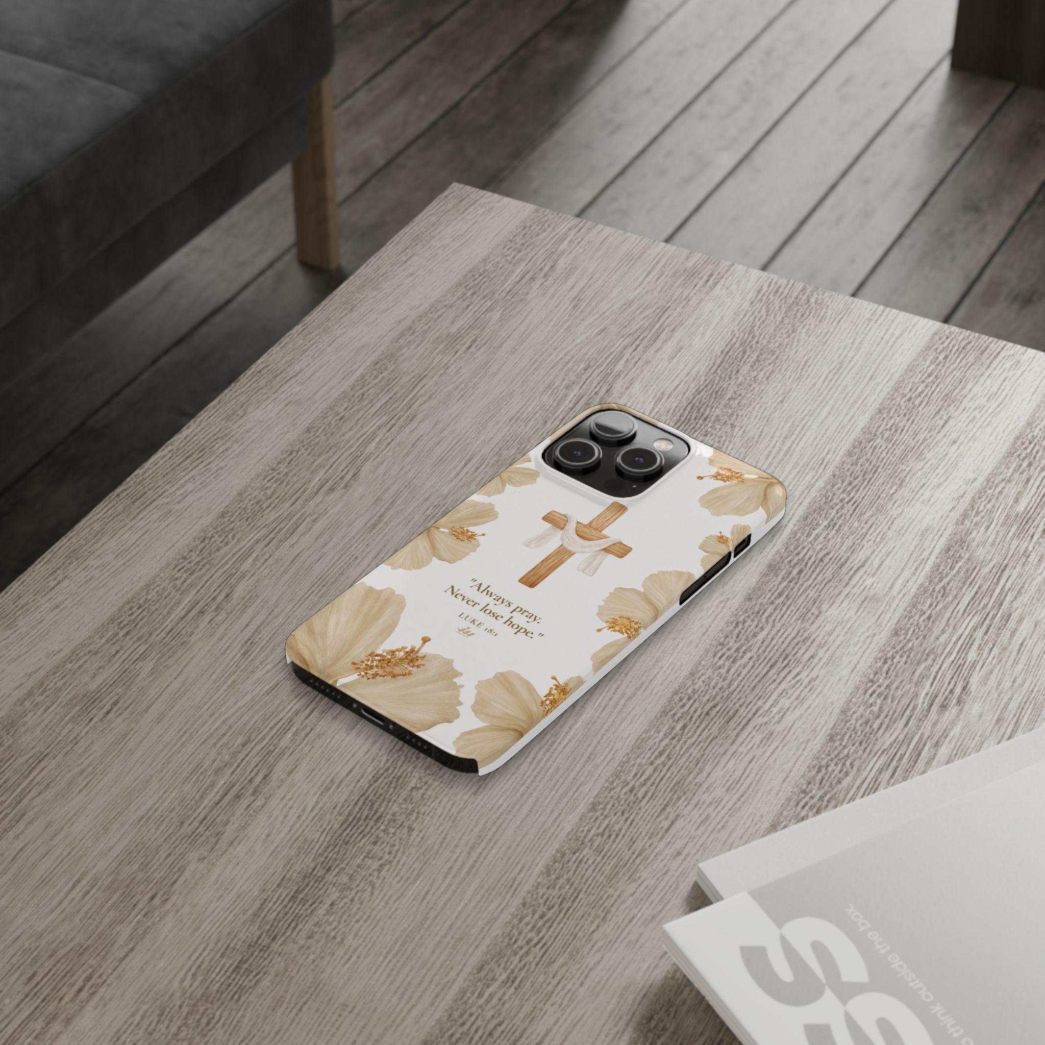 christian cross floral slim phone case christian cross floral slim phone case