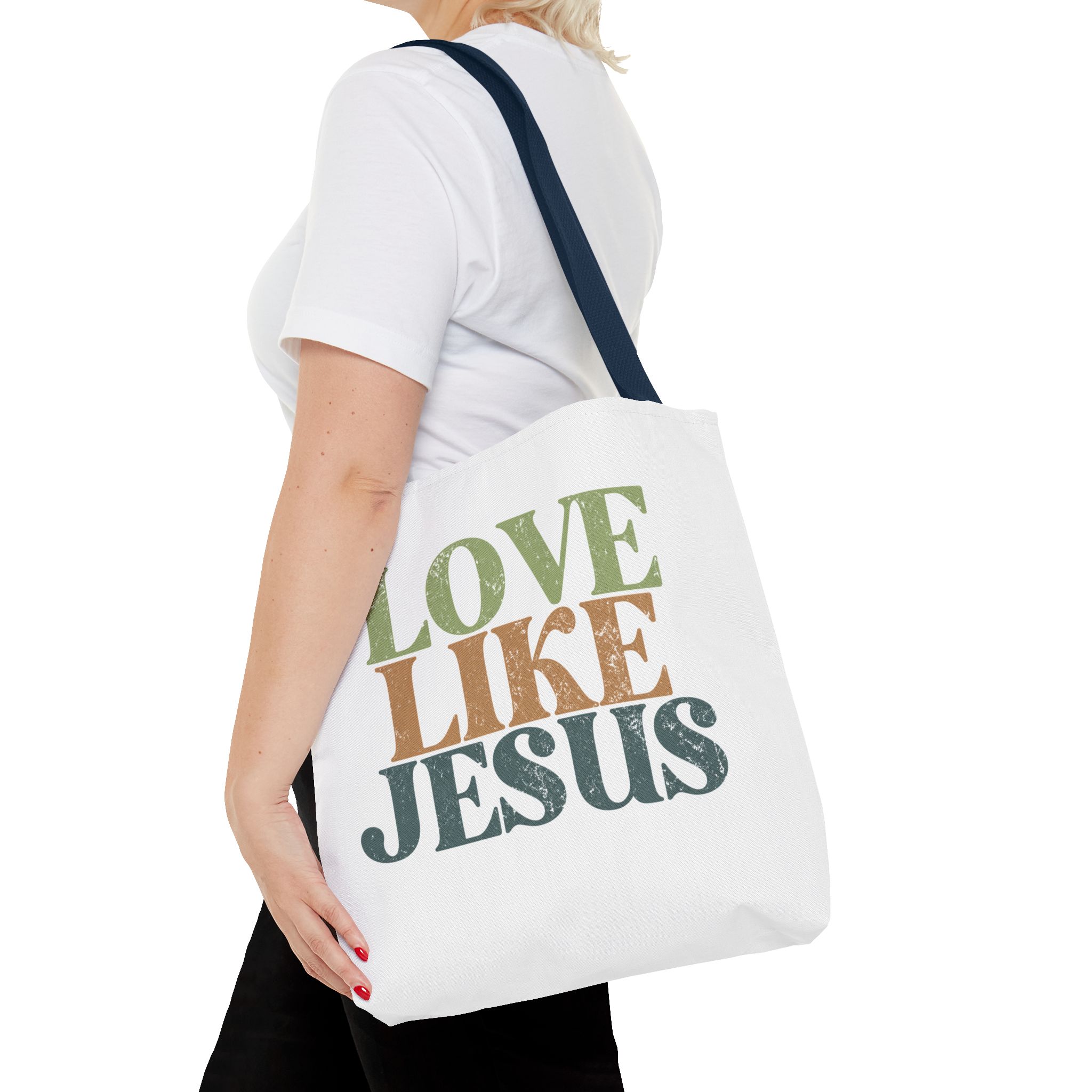 love like jesus tote bag – christian inspirational canvas tote love like jesus tote bag – christian inspirational canvas tote